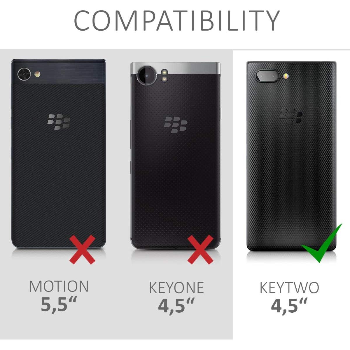Funda TPU Silicona para BlackBerry KEYtwo - KW-Commerce - Negro Mate