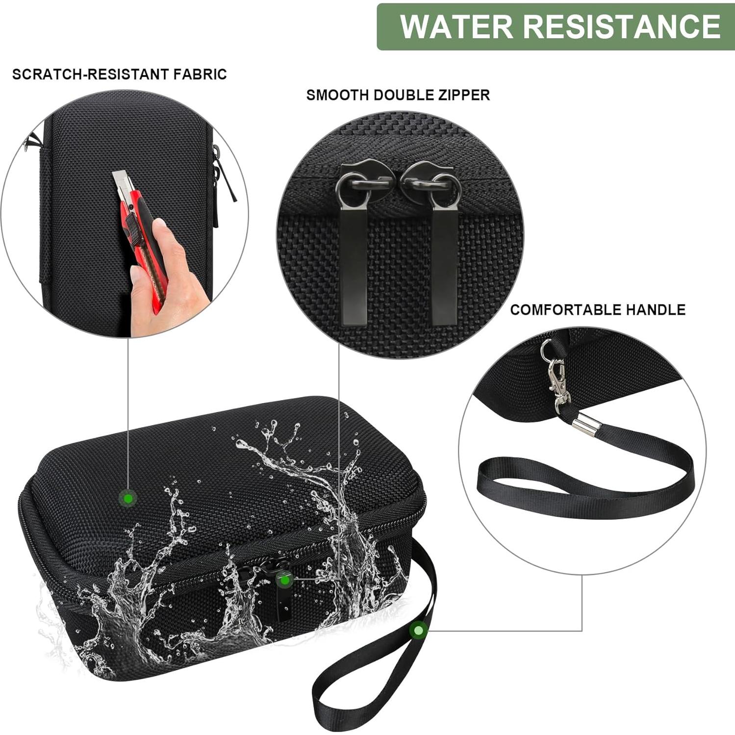 Funda para Cámara Panasonic LUMIX ZS99 y LX10 4K, Negra