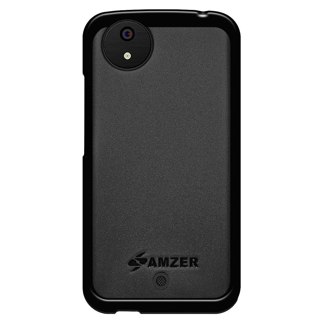 Funda TPU Amzer Pudding Negra para Micromax Canvas A1