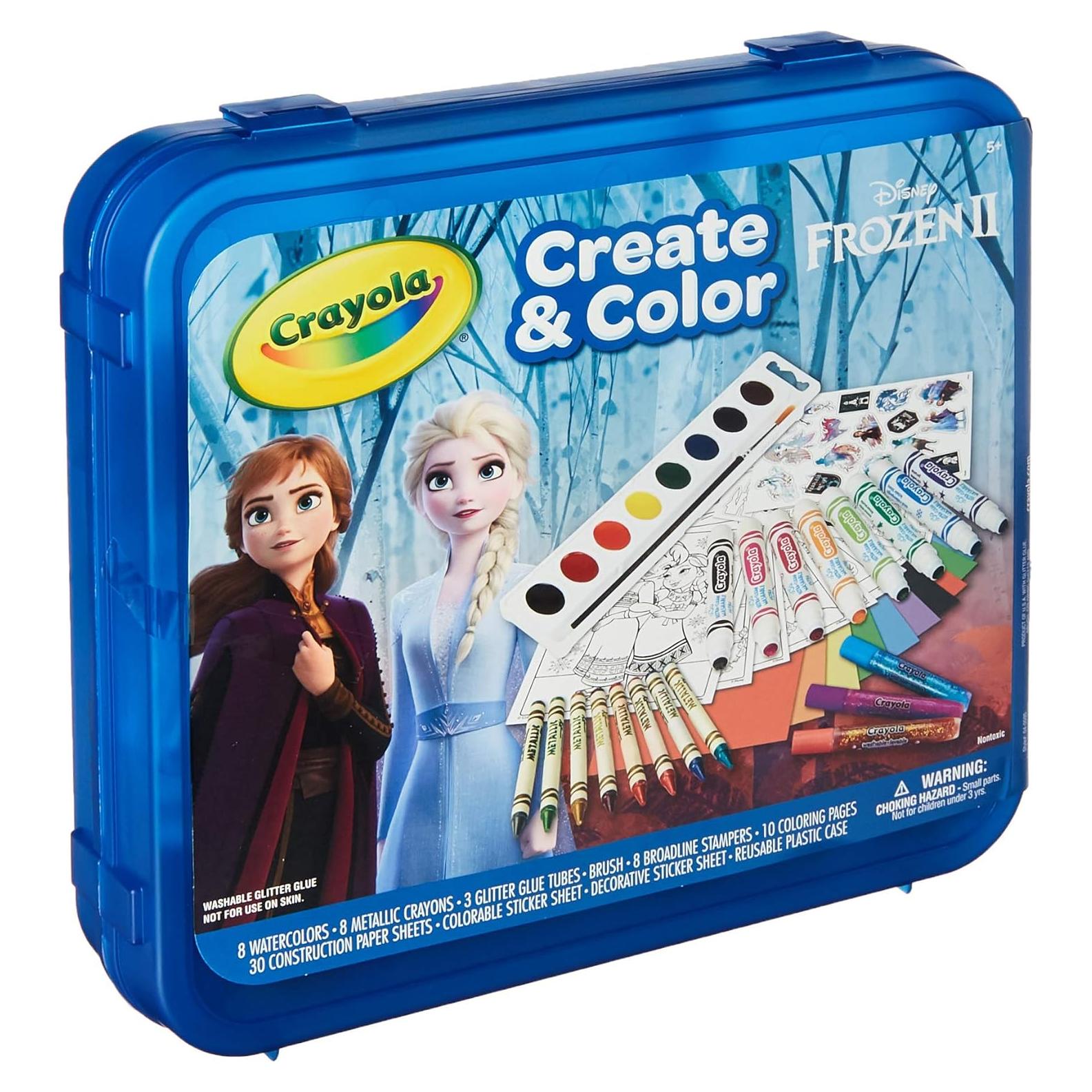 Estuche de Arte Crayola Frozen 2 - 71 Piezas para Colorear