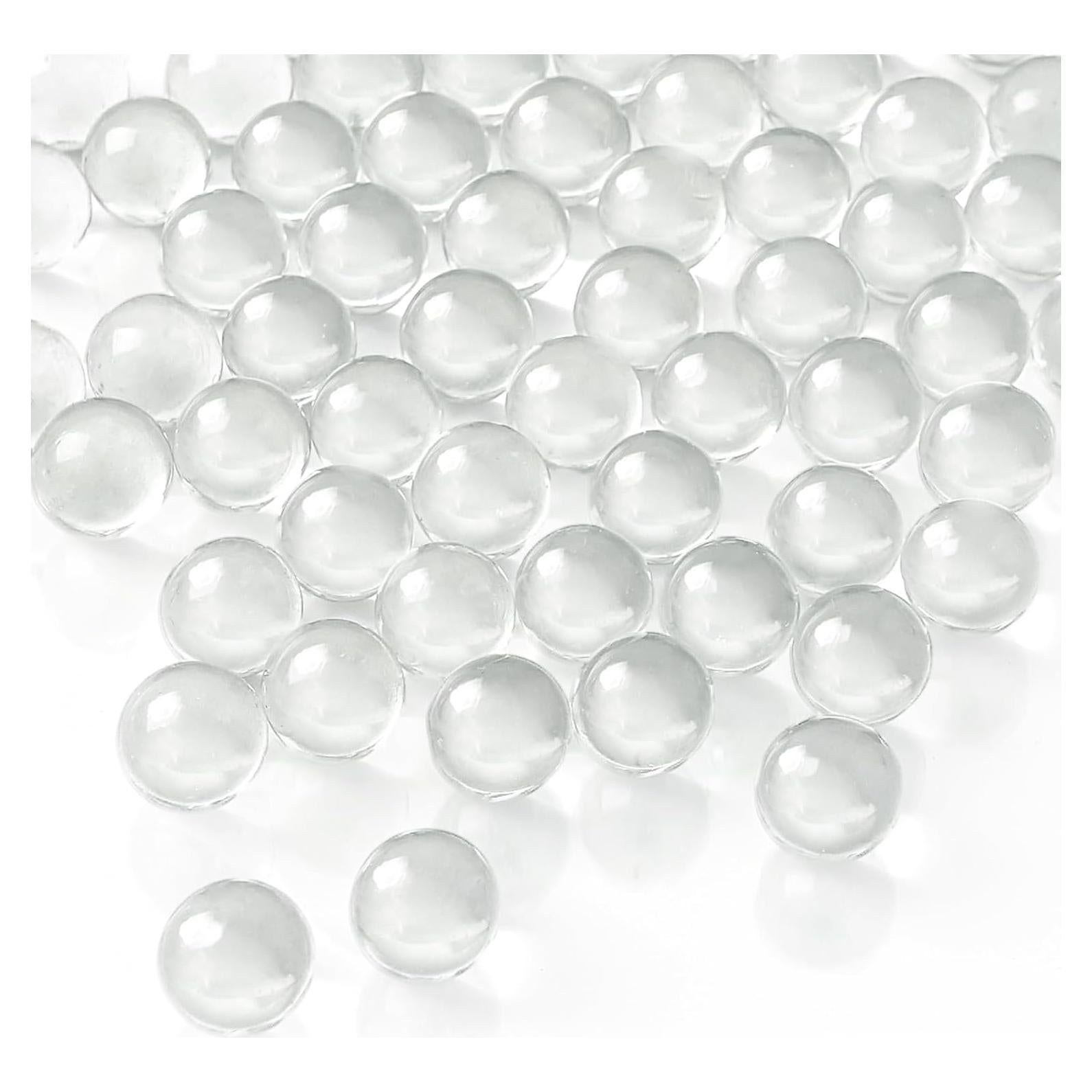 75 Canicas de Vidrio Transparentes SallyFashion para Decoración