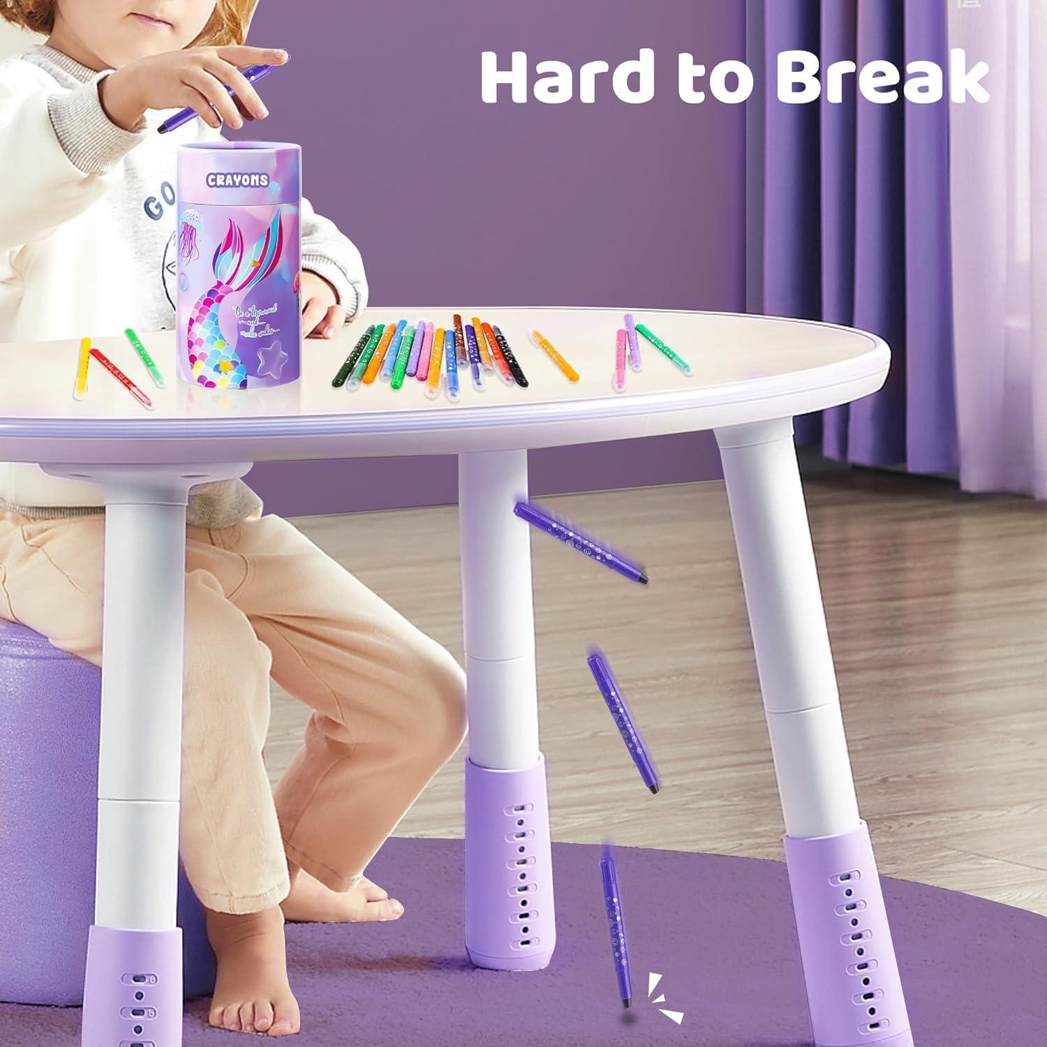 Crayones DreamCandy Giratorios 24 Colores Lavables para Niños