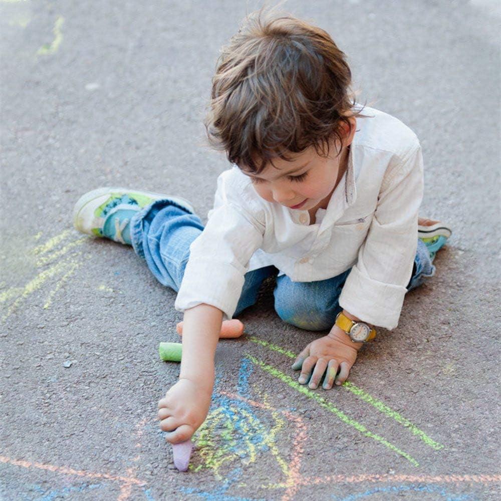 Tiza de Acera Feela 162 Piezas 18 Colores Jumbo para Niños