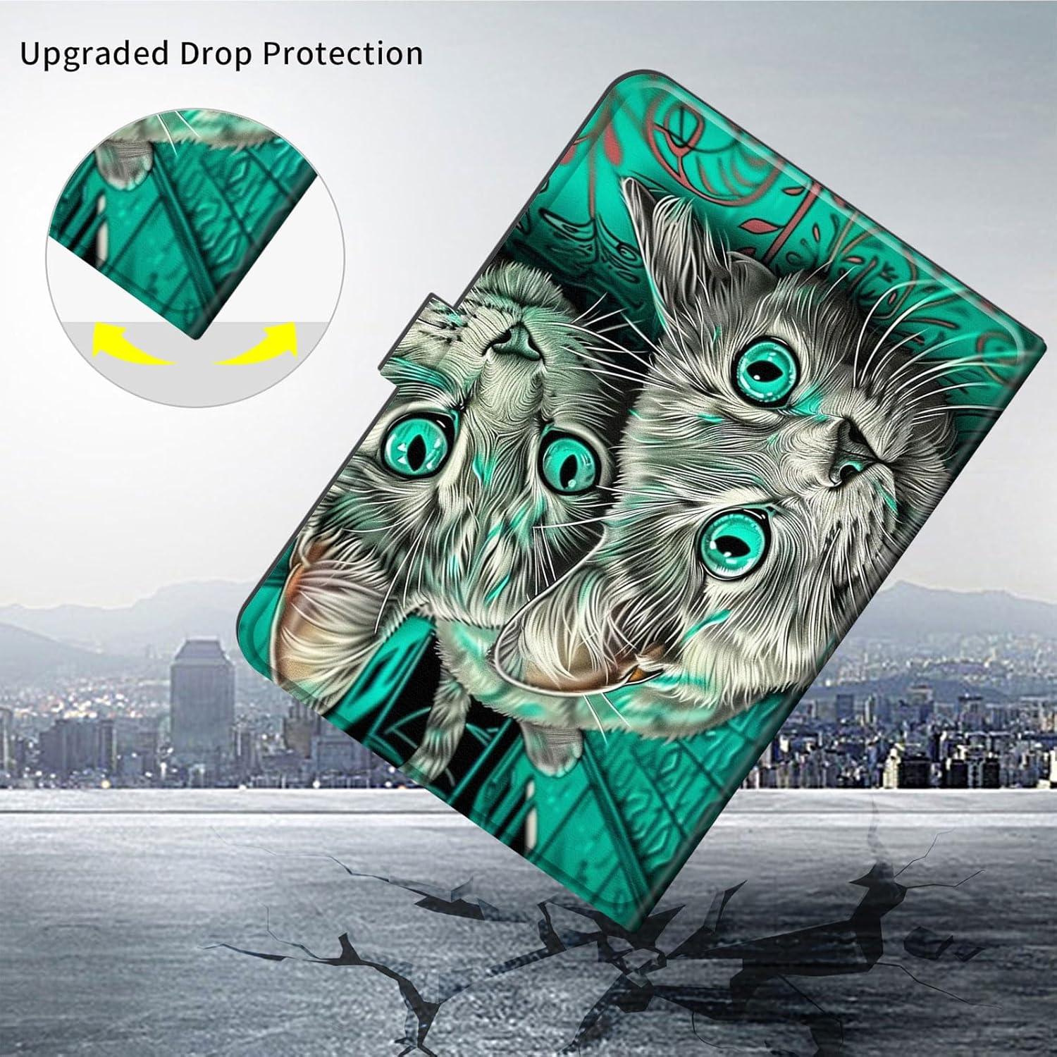 Funda Universal para Tableta 7-8 Pulgadas Qindaiwen Gatos