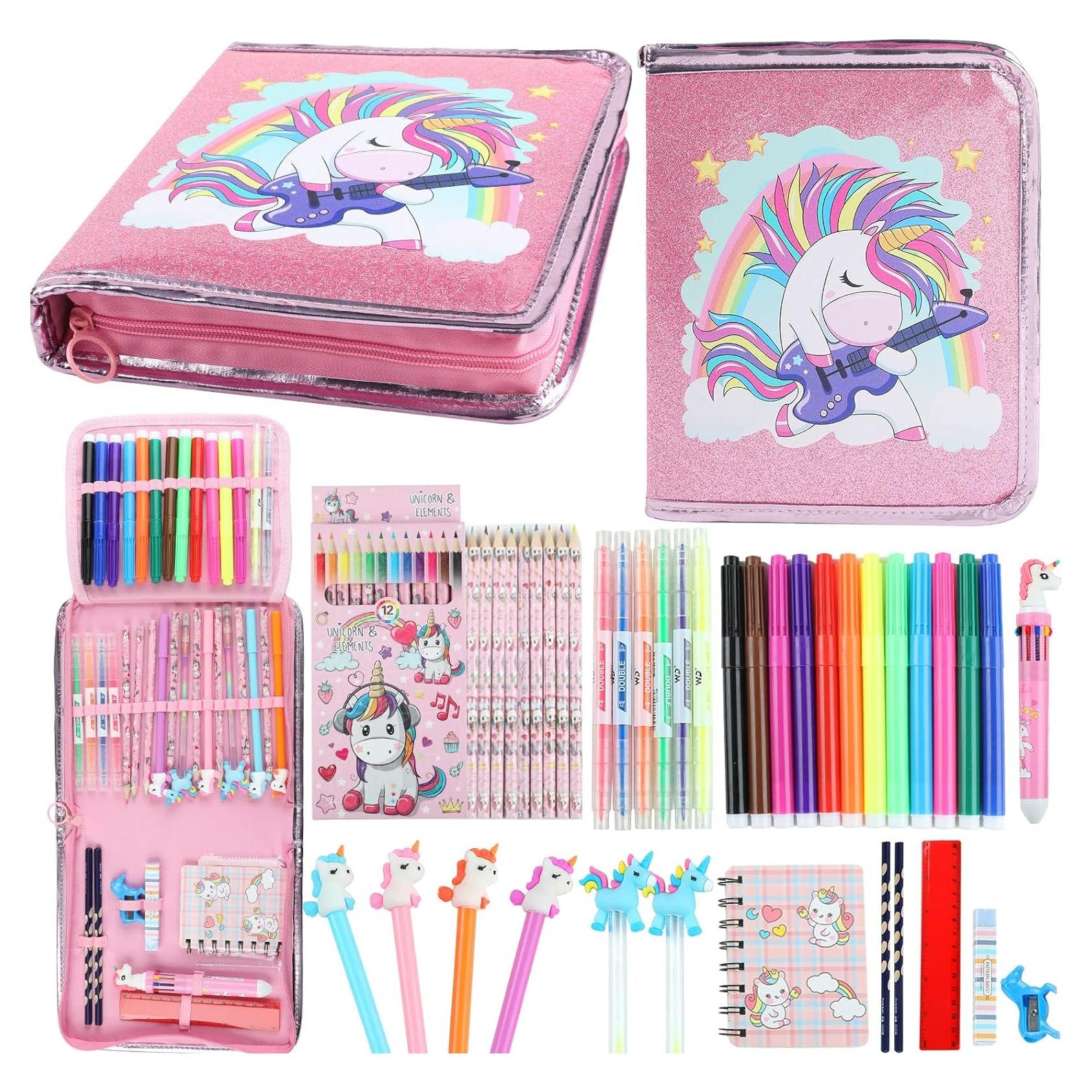 Juego de Marcadores Aromatizados Unicornio 44 Pcs Suministros de Arte