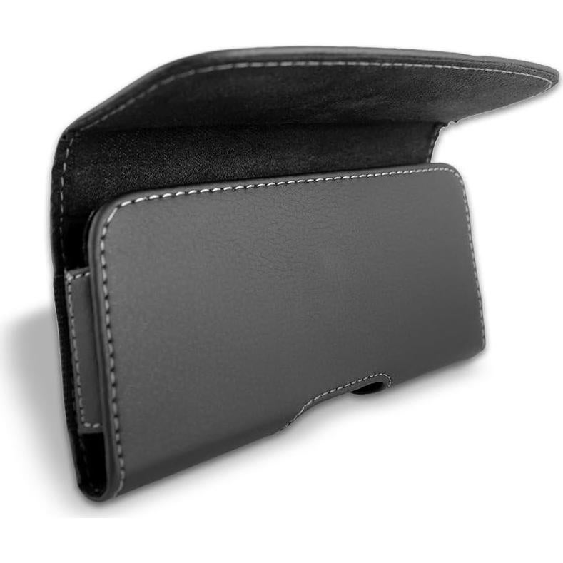 Funda de Cuero TMAN para ZTE Blade Vantage XL con Clip