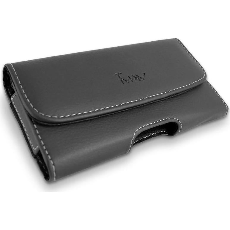 Funda de Cuero TMAN para ZTE Blade Vantage XL con Clip