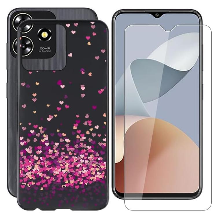 Funda y protector de pantalla ZTE Axon 50 Lite 8050 9H