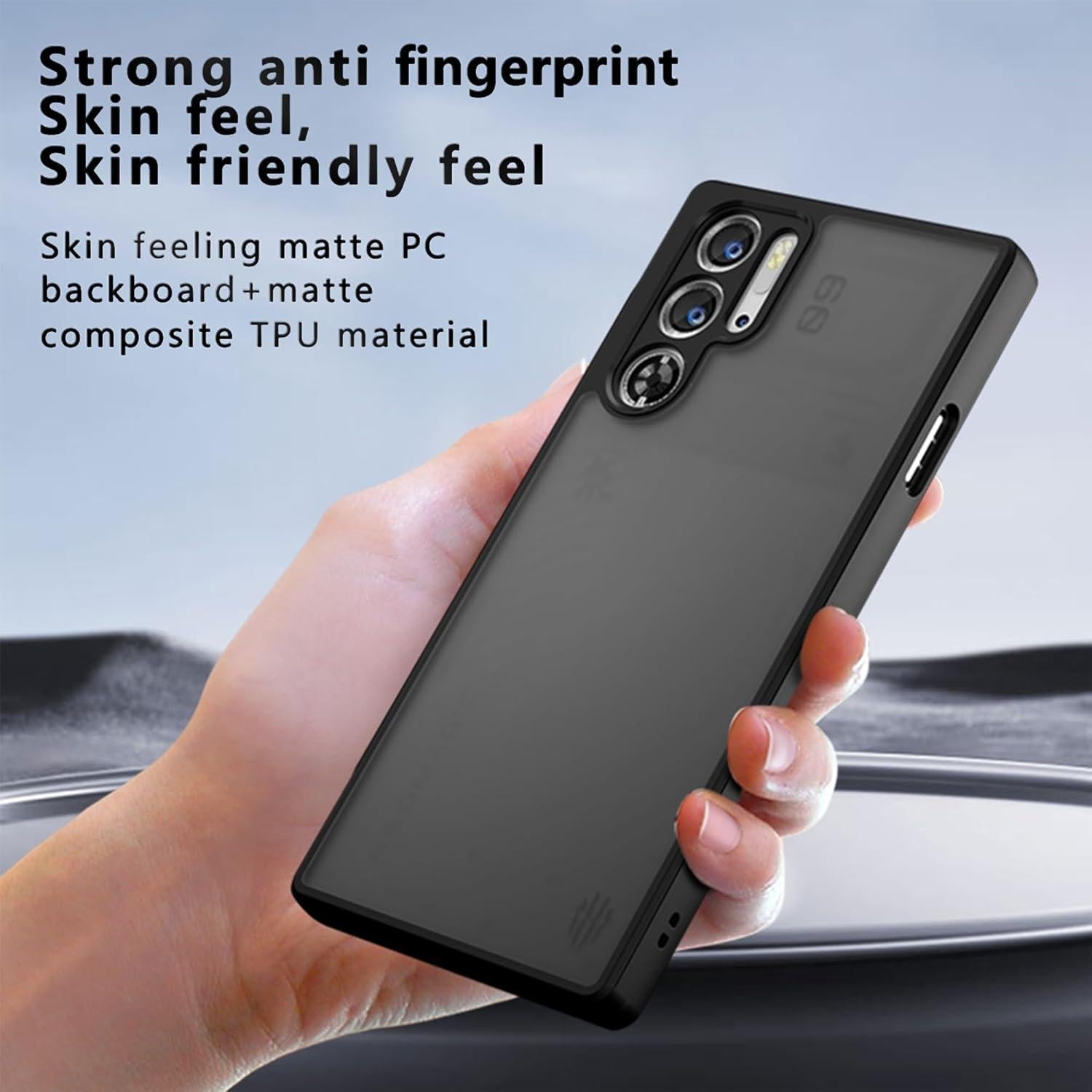 Funda TPU y PC ZTE Nubia Red Magic 10 Pro/10 Pro+ Negra