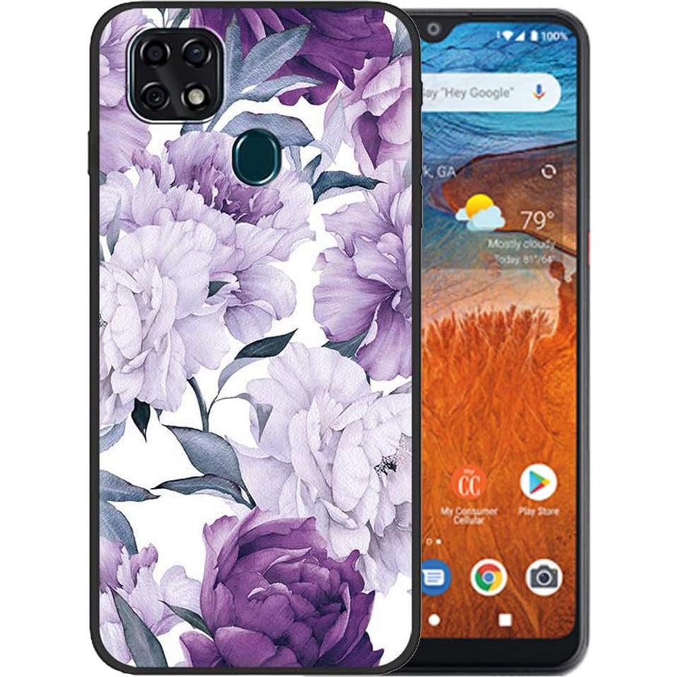 Funda TPU Floral para ZTE ZMax 10 / ZTE Z6250 + 2 Protectores