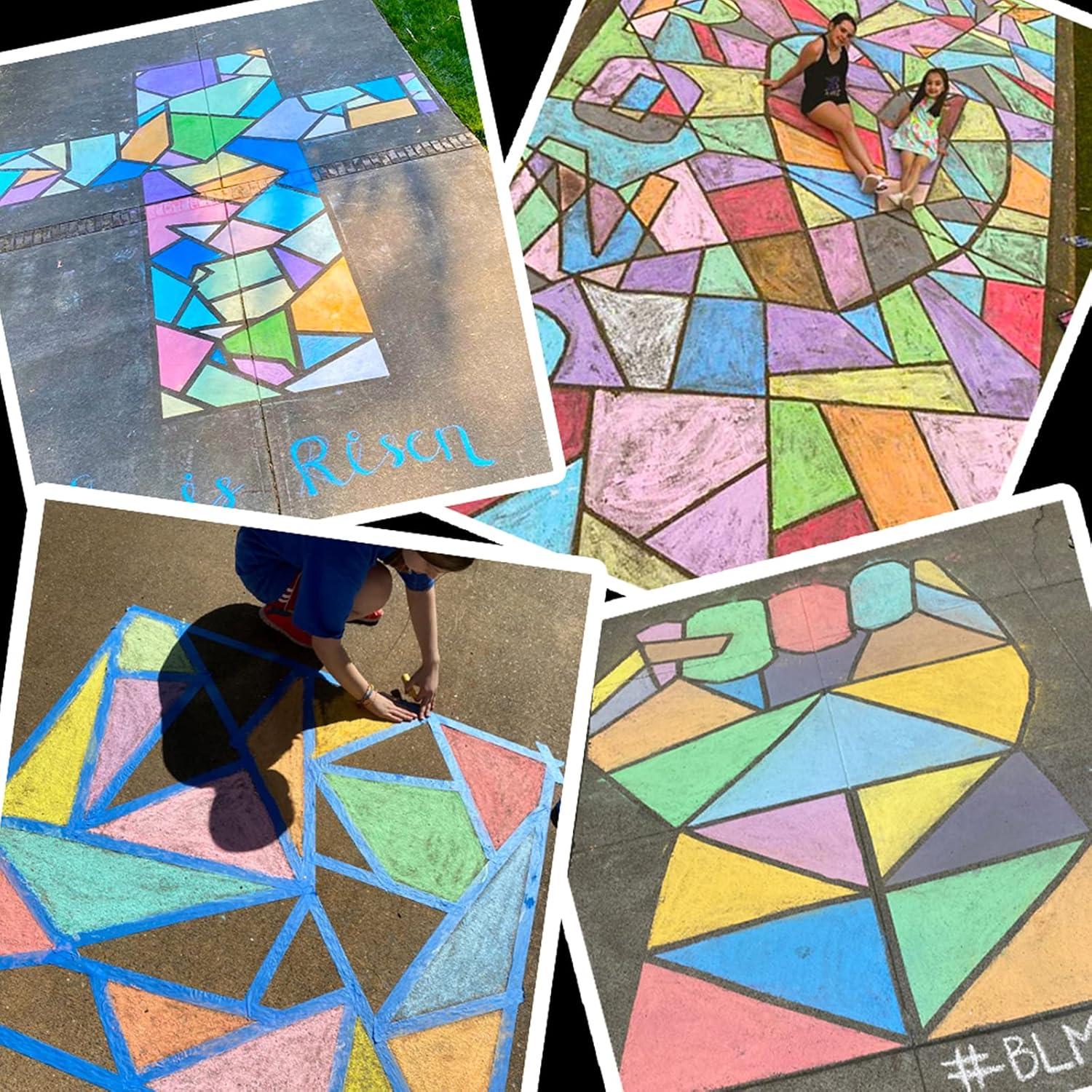 Set de 162 Tizas Jumbo JASNKKONT Lavables 18 Colores