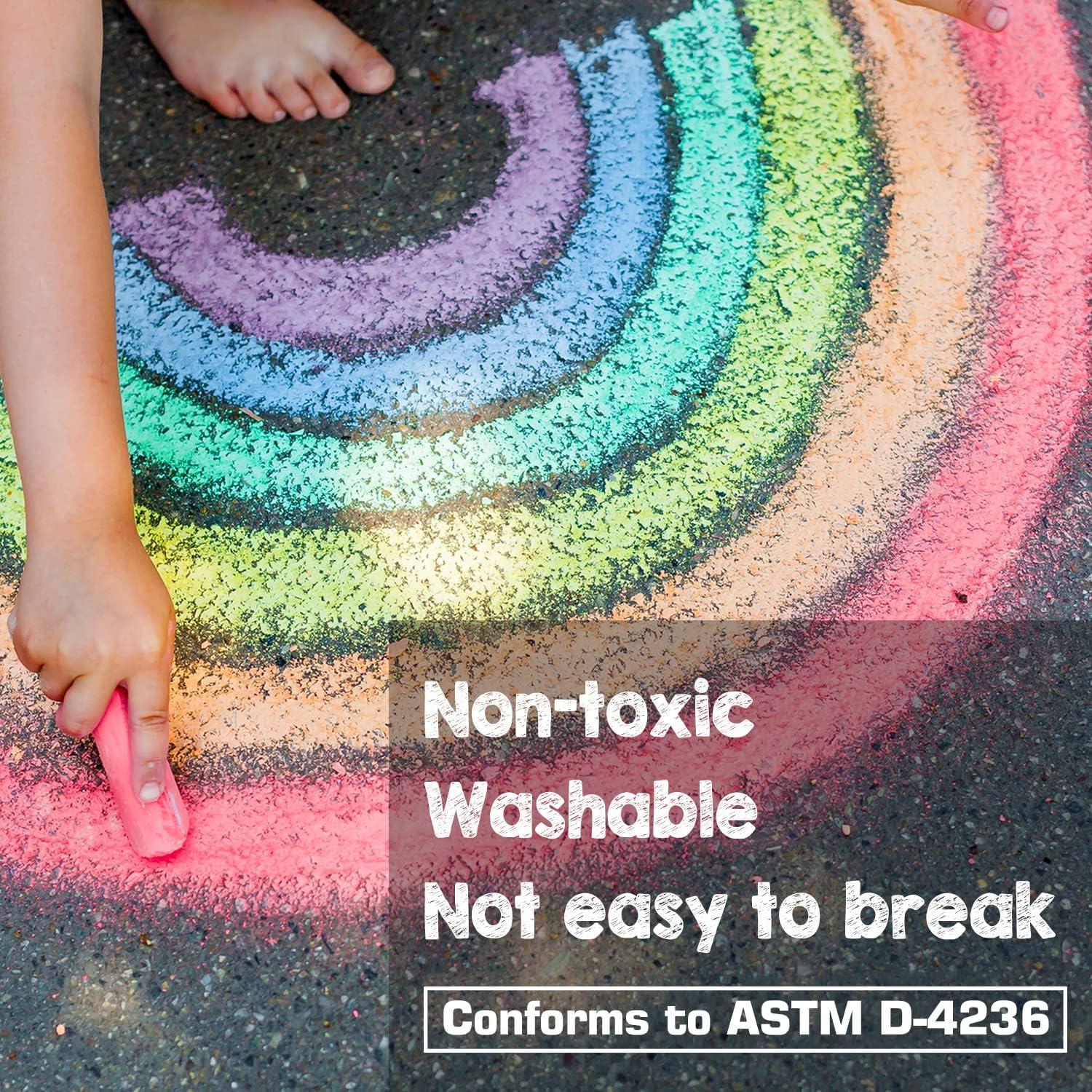 Set de 162 Tizas Jumbo JASNKKONT Lavables 18 Colores