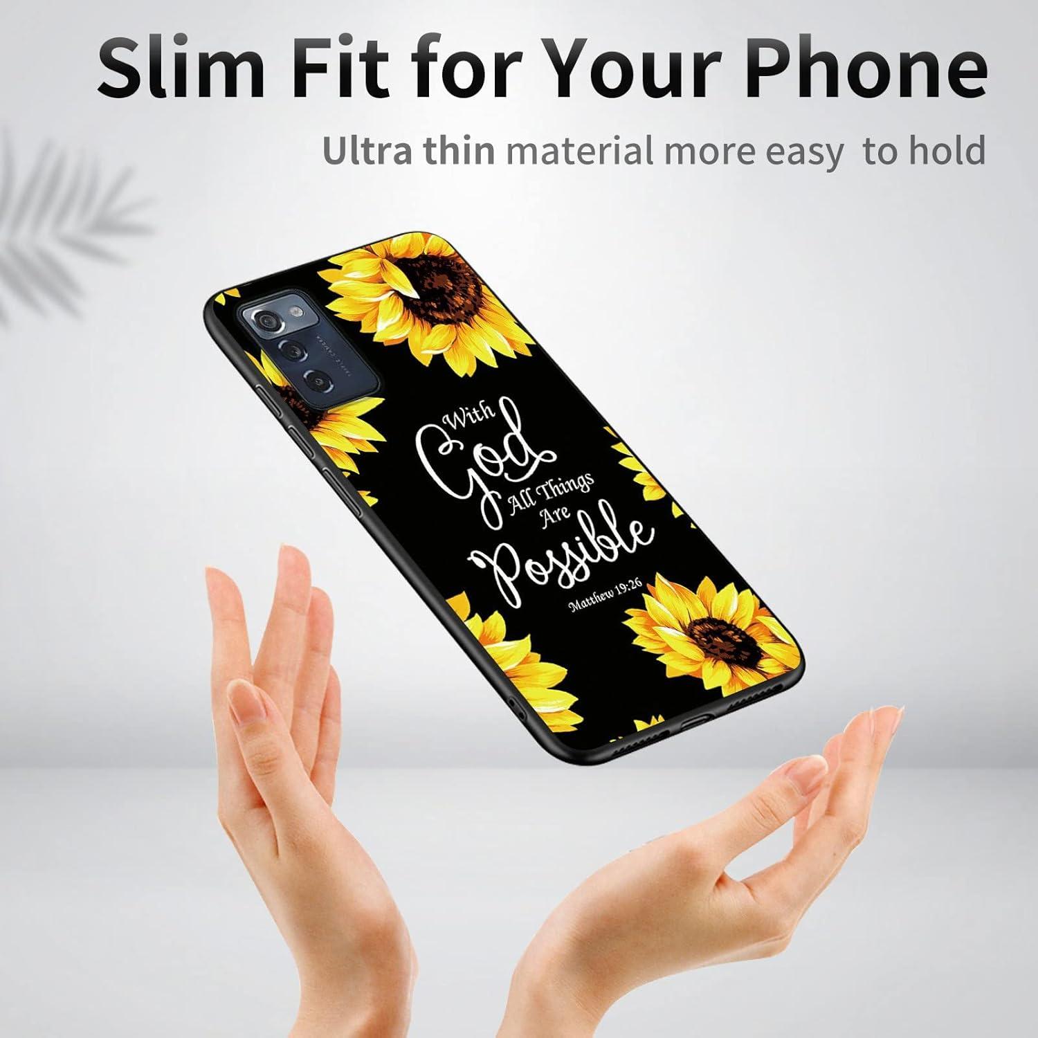 Funda TPU Girasoles para Consumer Cellular ZMAX 5G Z7540