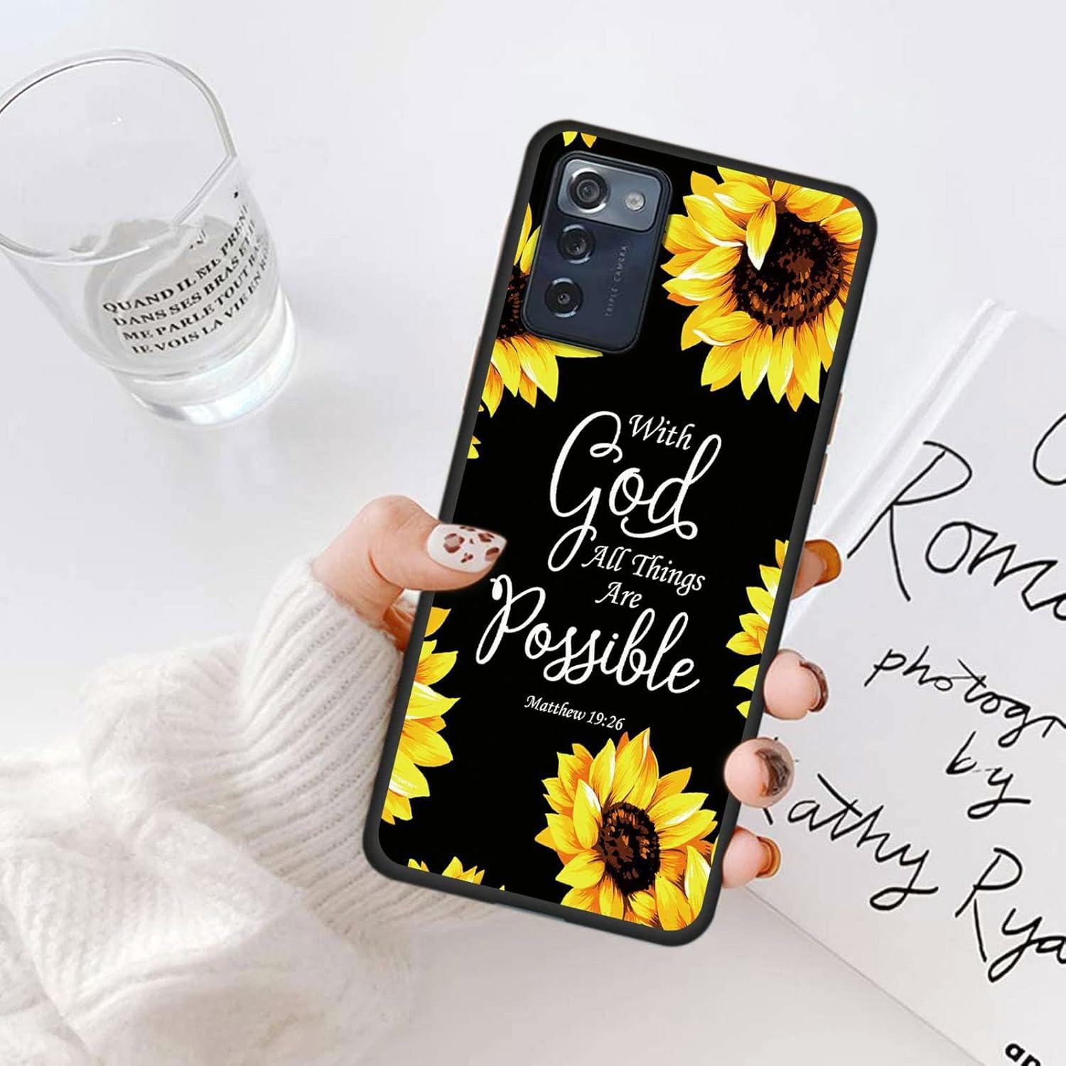 Funda TPU Girasoles para Consumer Cellular ZMAX 5G Z7540