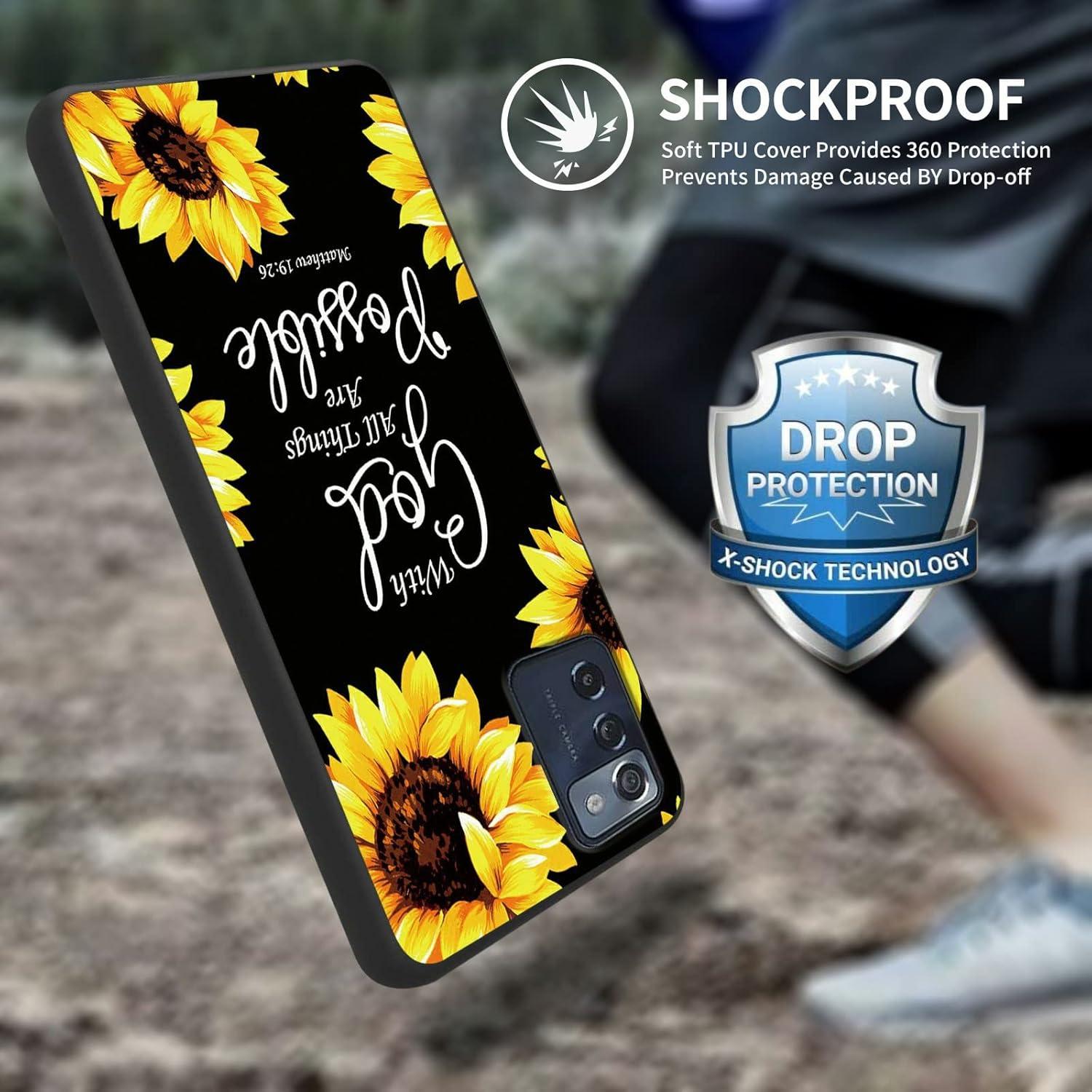 Funda TPU Girasoles para Consumer Cellular ZMAX 5G Z7540