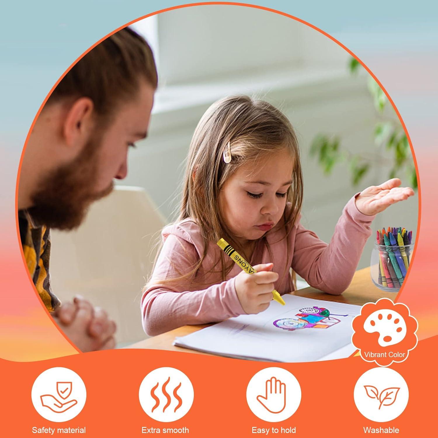 Paquete de 240 Crayones CACASO 8 Colores para Niños