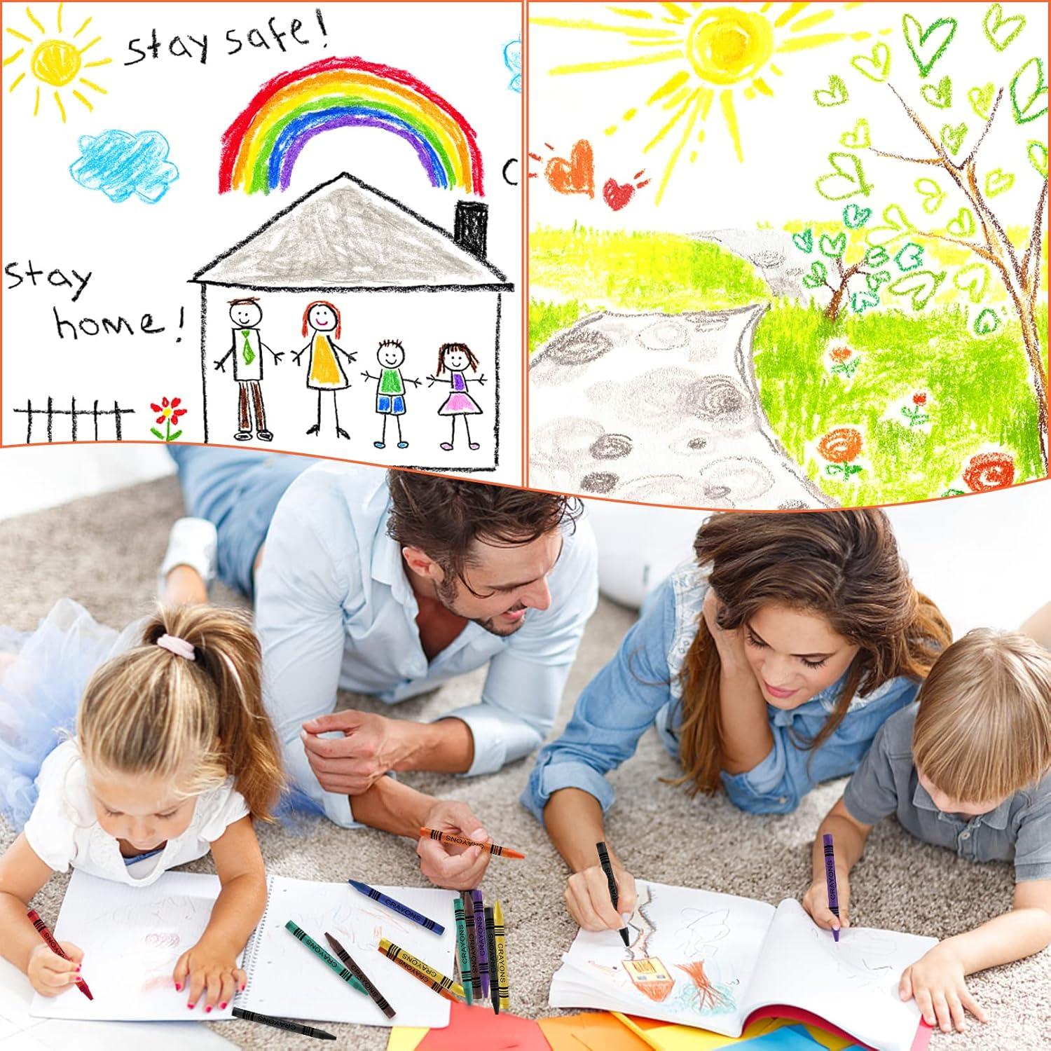 Paquete de 240 Crayones CACASO 8 Colores para Niños