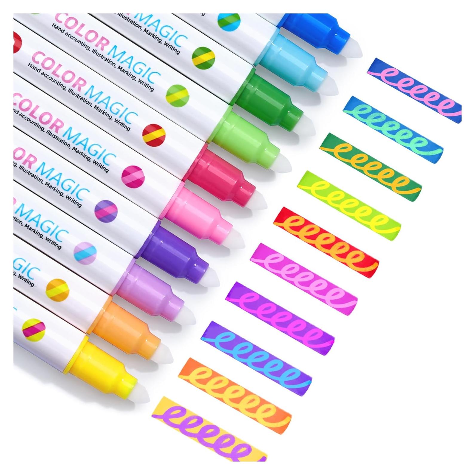 Marcadores de Resaltador JoyCat 10 Piezas Doble Punta Multicolor