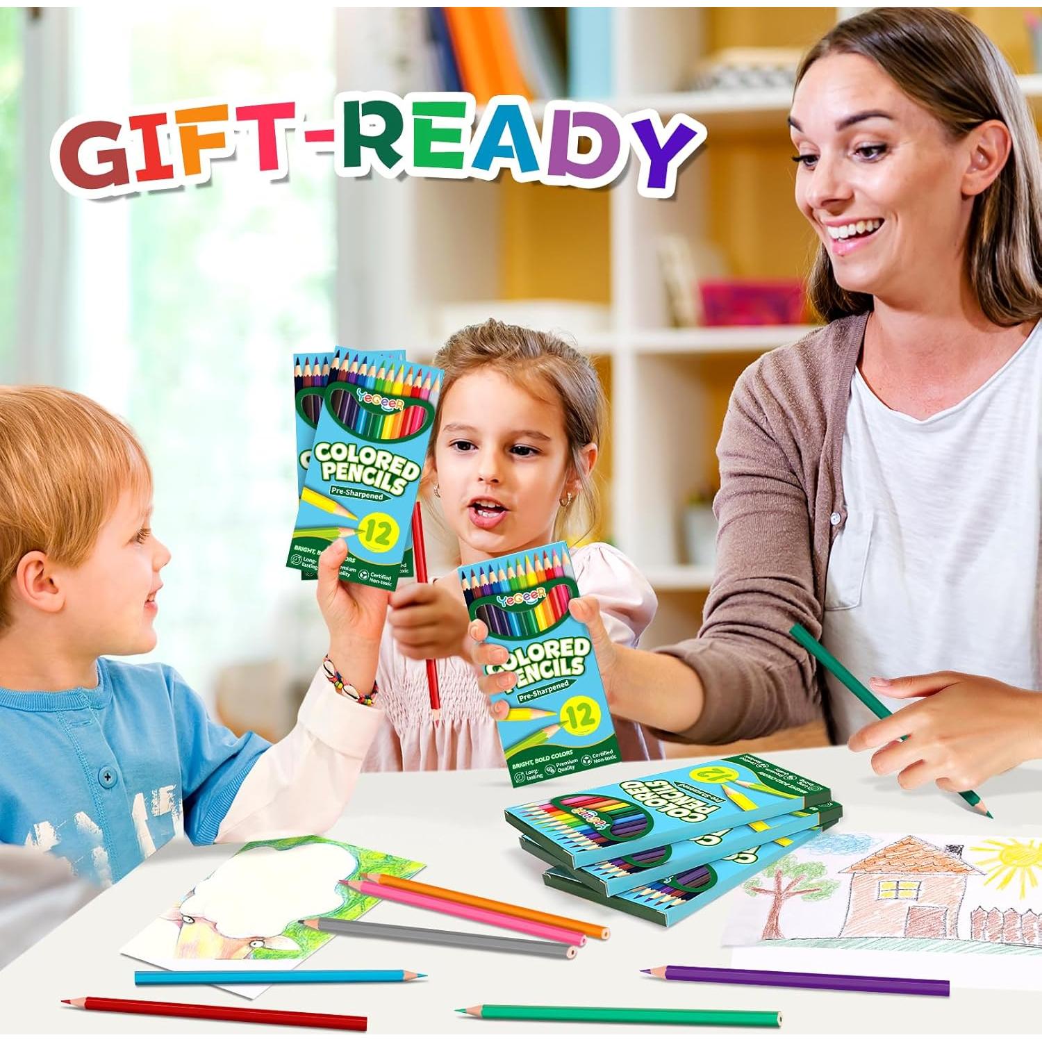 528 Lápices de Colores YEGEER Multicolor Pre-afilados