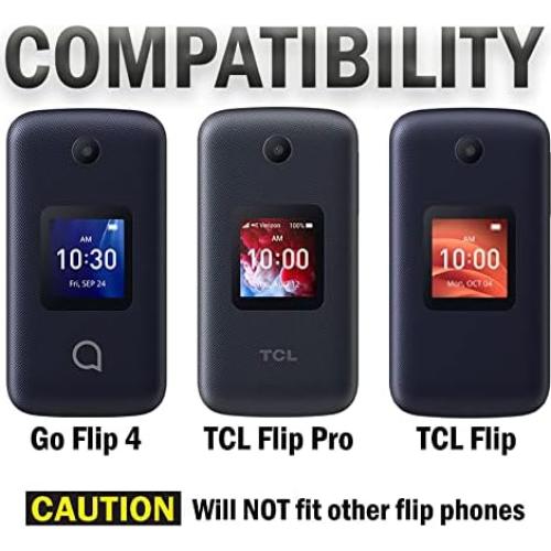 Funda Protectora Dura Nakedcellphone para Alcatel Go Flip 4 - Rojo