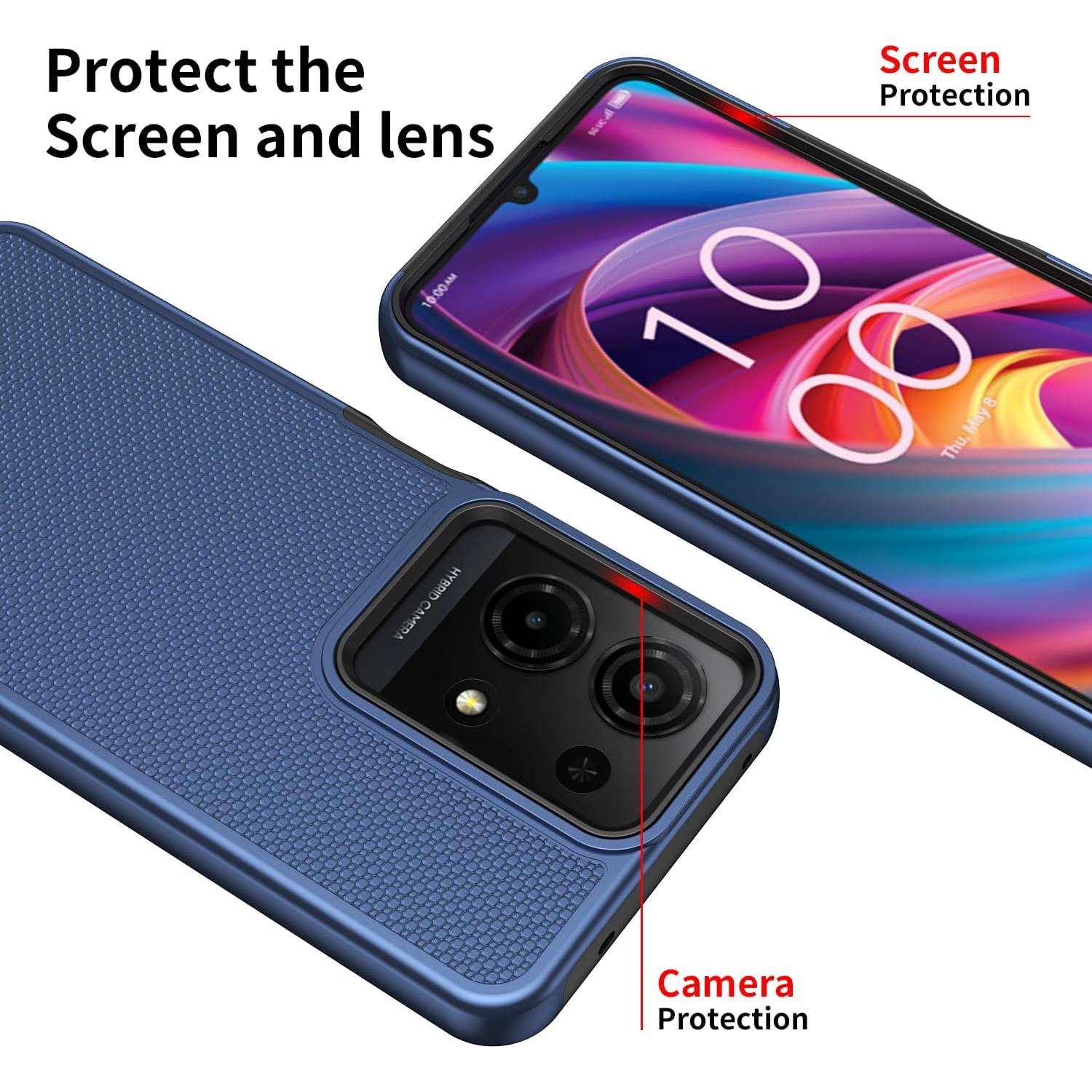 Funda para TCL K32 5G con protector de pantalla vidrio templado