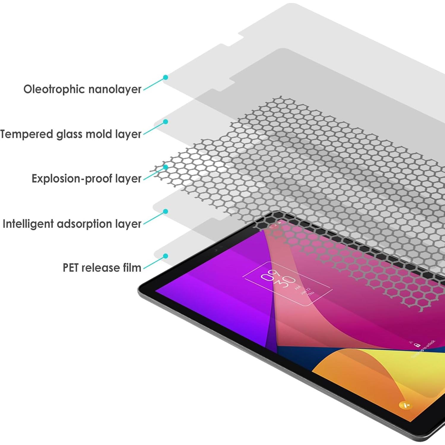 Protector de Pantalla WD&CD 2 Pack para TCL Tab 8 LE 8" Vidrio Templado
