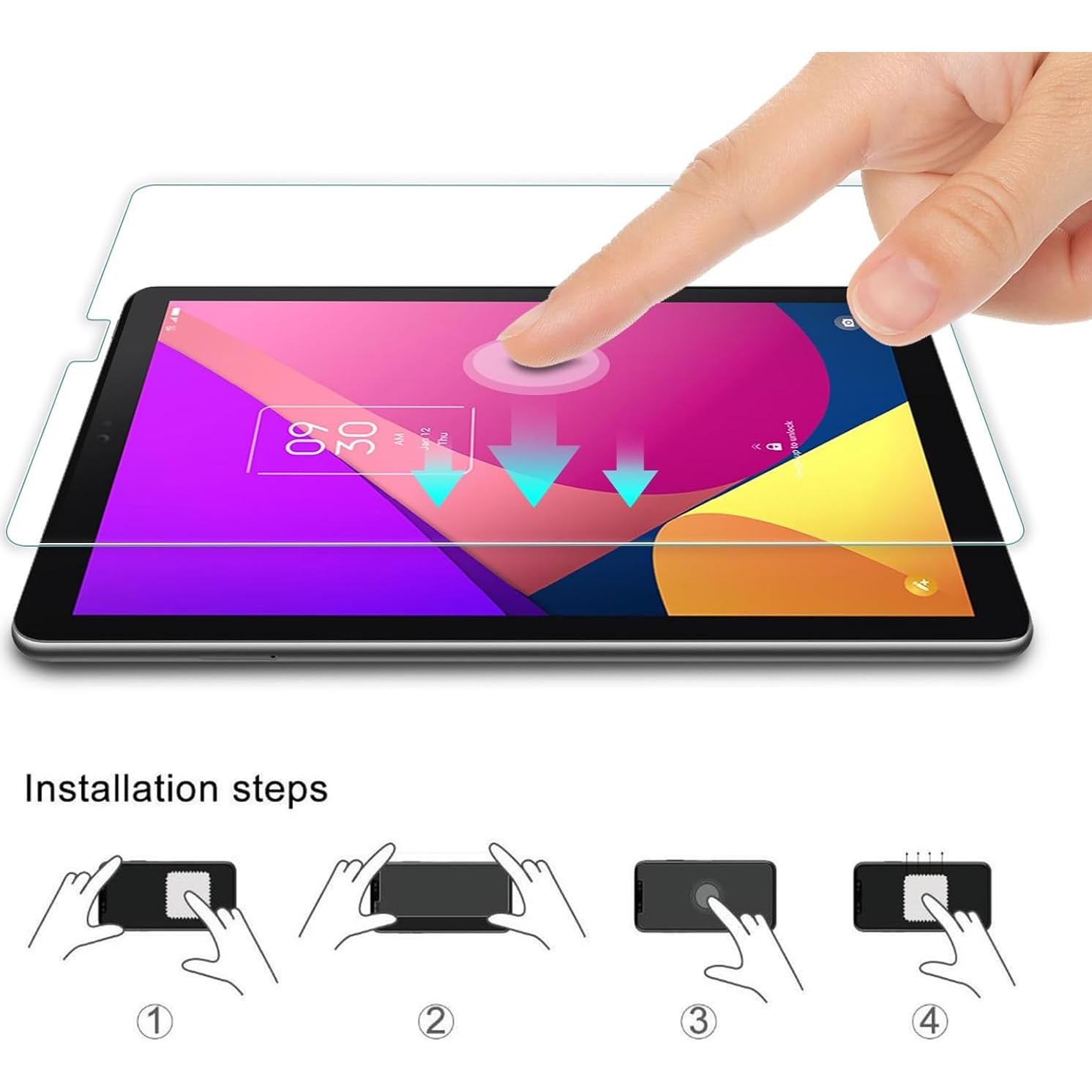 Protector de Pantalla WD&CD 2 Pack para TCL Tab 8 LE 8" Vidrio Templado