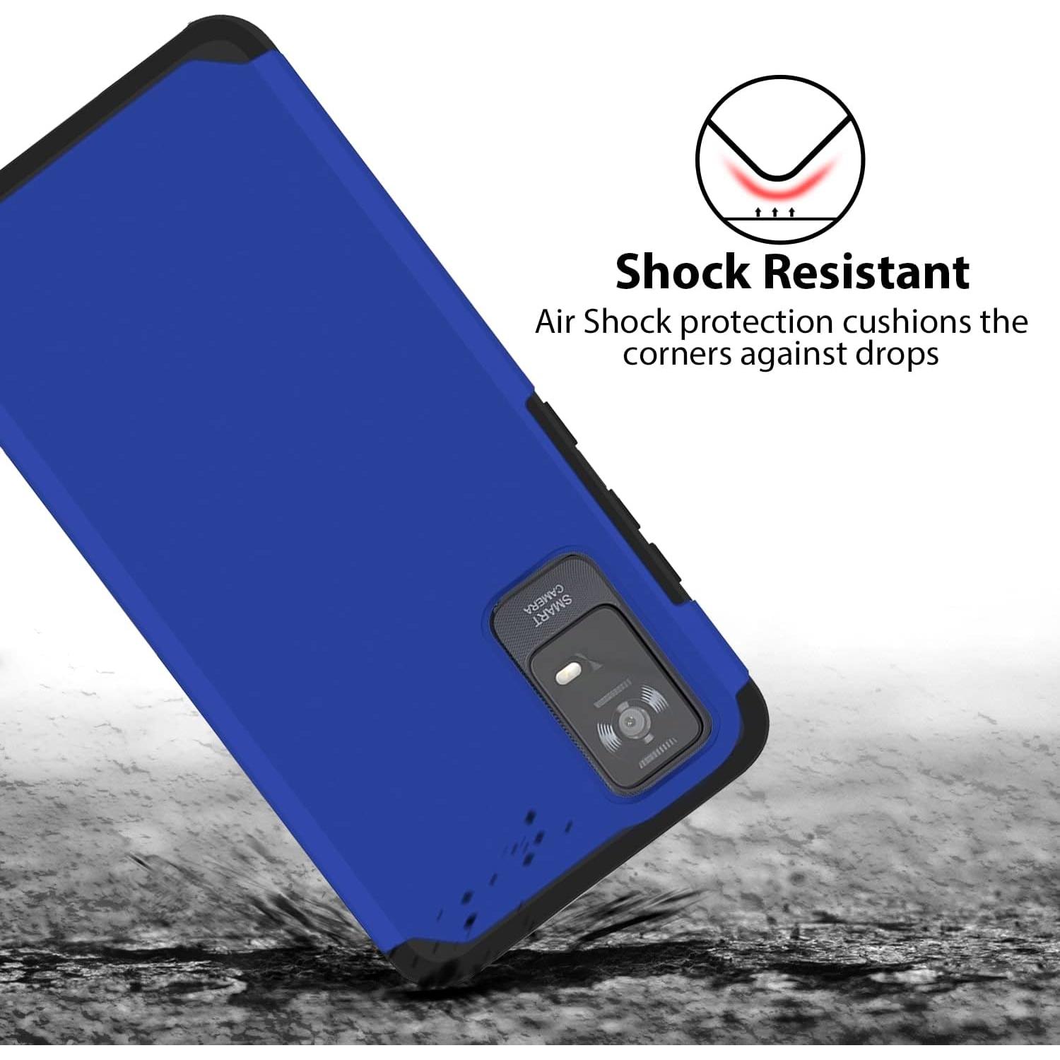 Funda Antigolpes TJS Doble Capa para TCL ION X/V/40 Z - Azul