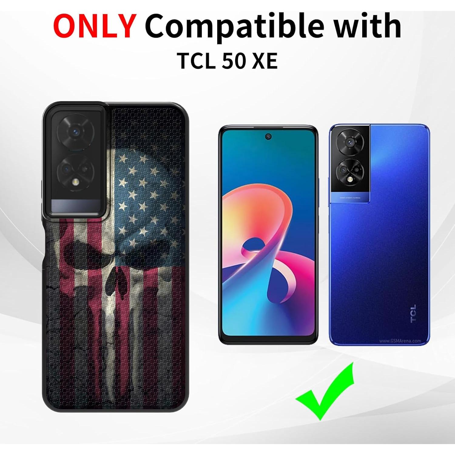 Funda TCL 50 XE 5G con Protector de Pantalla Vidrio Templado