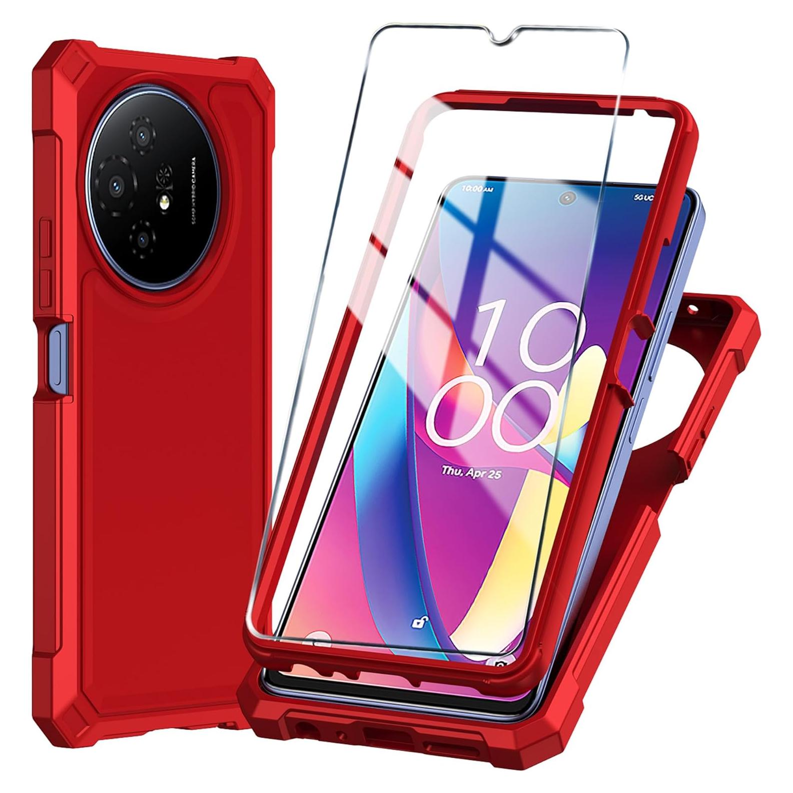 Funda para TCL 60 XE NXTPAPER 5G y TCL 50 XL 5G con vidrio templado