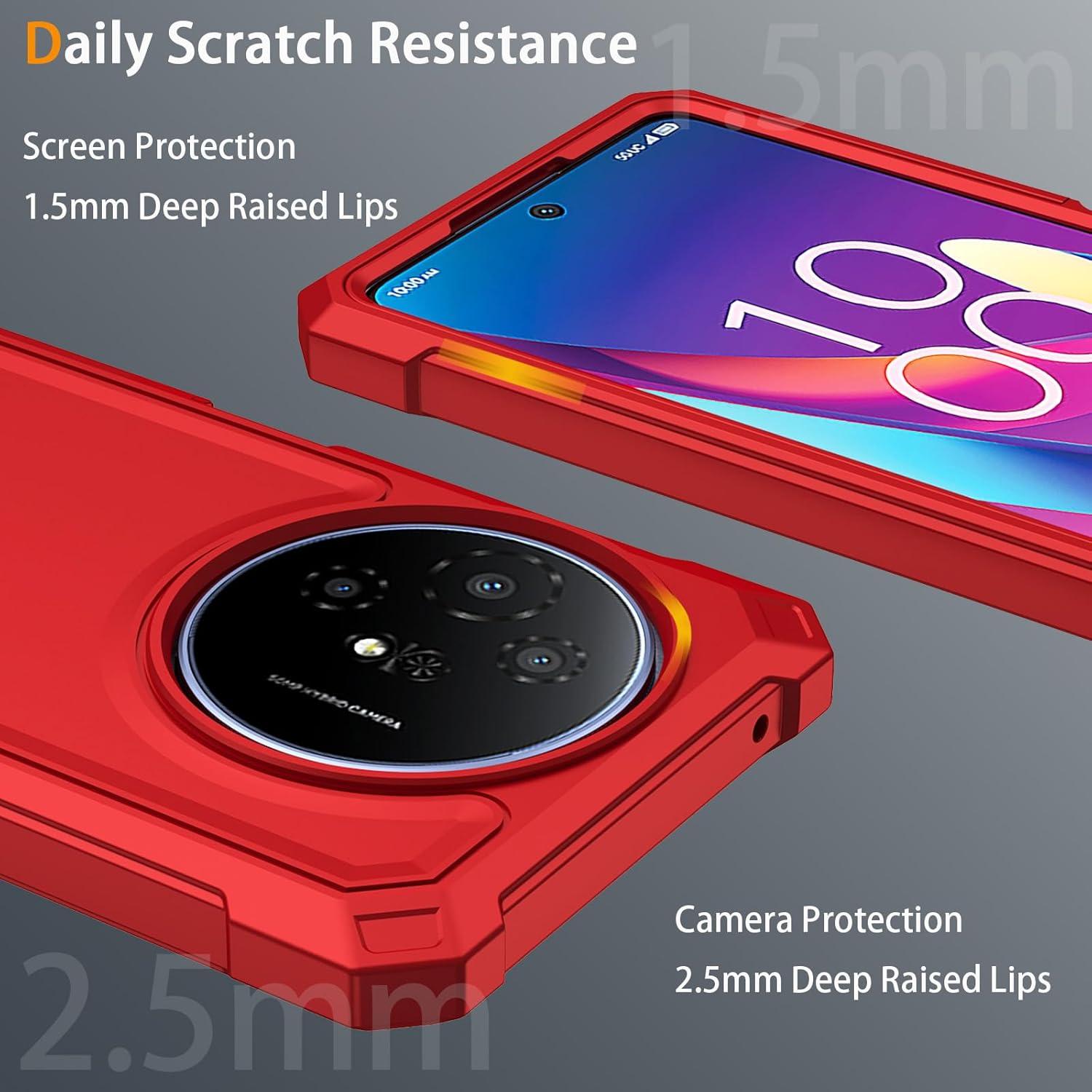 Funda para TCL 60 XE NXTPAPER 5G y TCL 50 XL 5G con vidrio templado