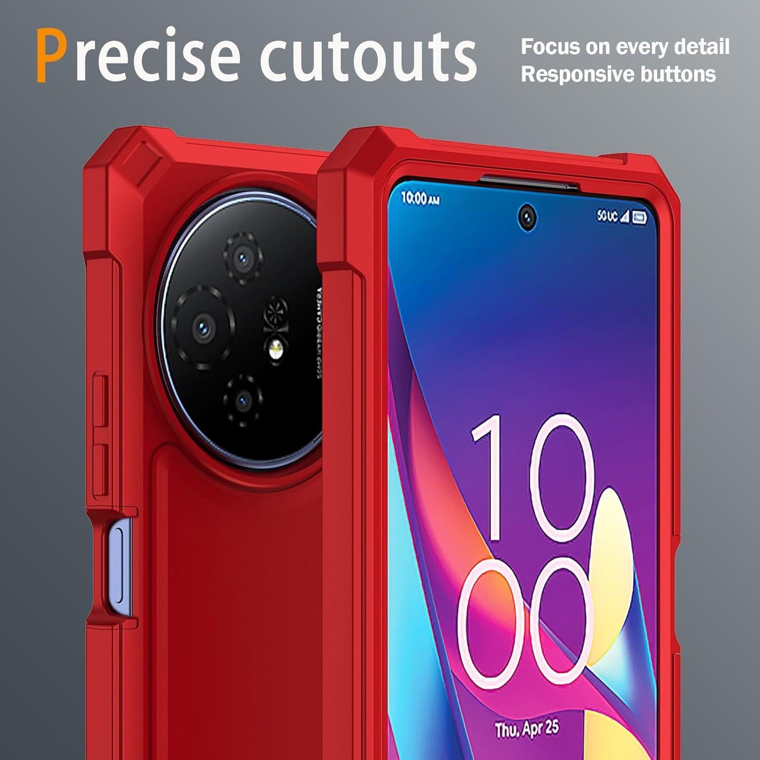 Funda para TCL 60 XE NXTPAPER 5G y TCL 50 XL 5G con vidrio templado