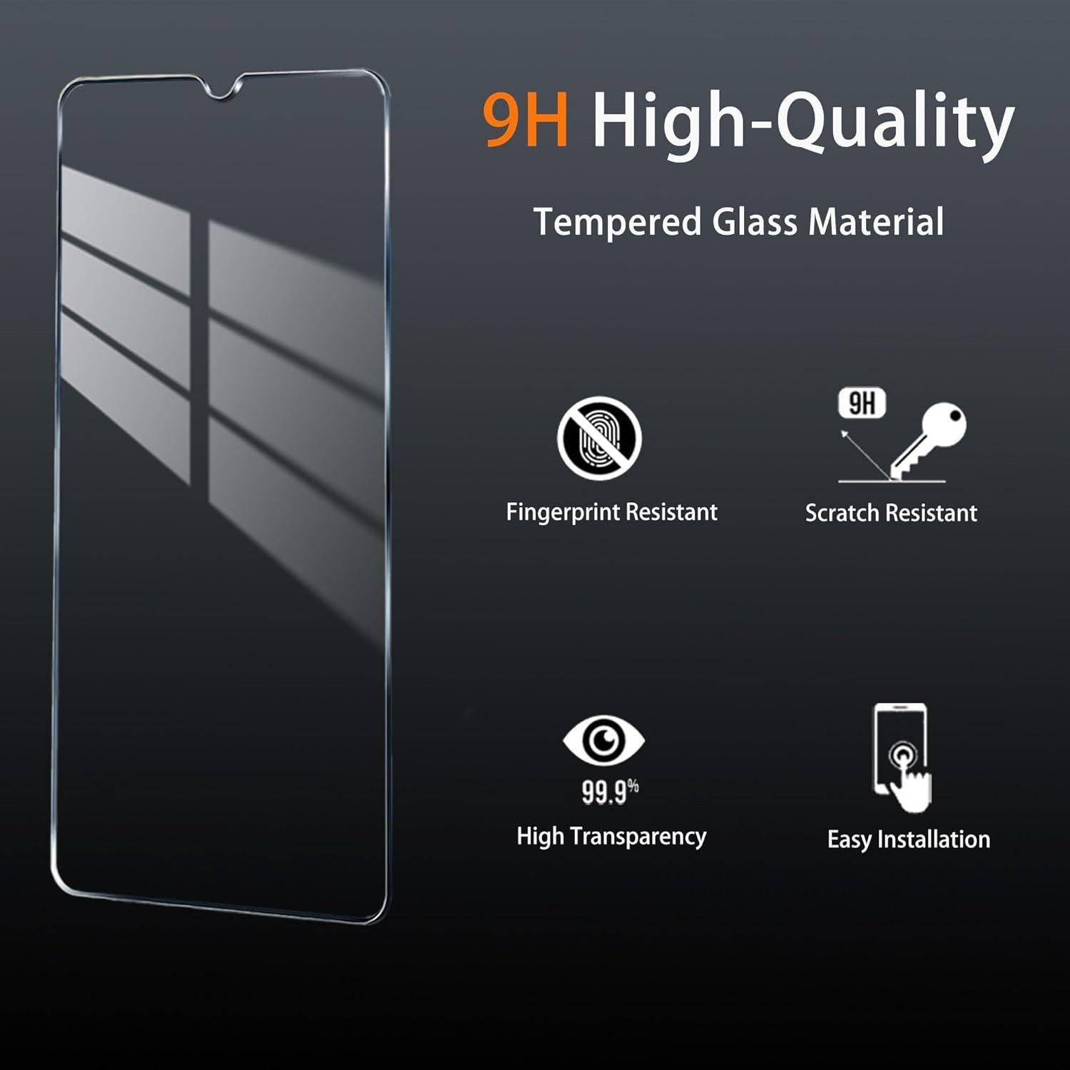 Funda protectora TCL 50 XE 5G con vidrio templado púrpura