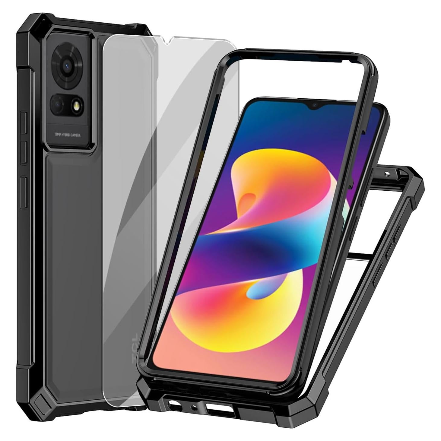 Funda Ailiber Doble Capa para TCL K24/TCL K23/TCL 50 LE