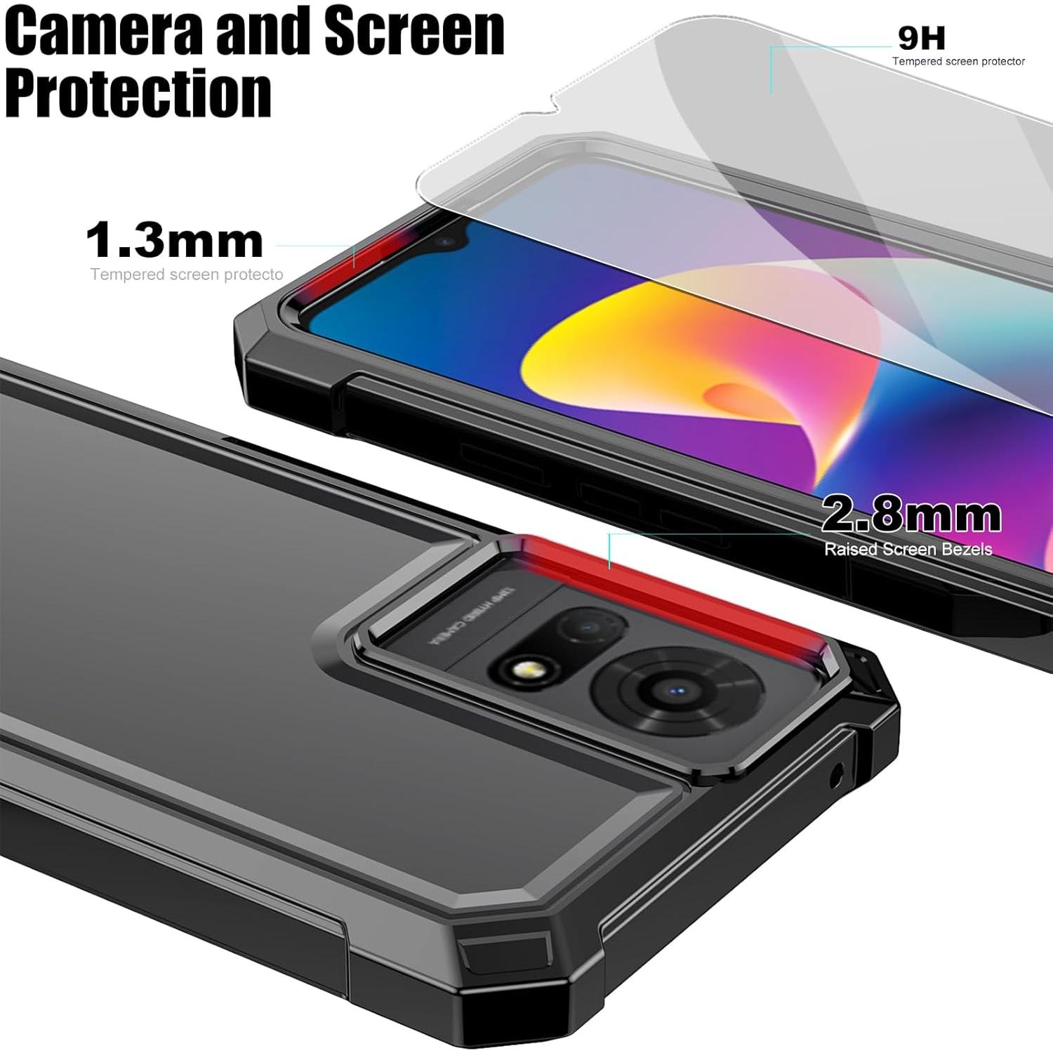 Funda Ailiber Doble Capa para TCL K24/TCL K23/TCL 50 LE