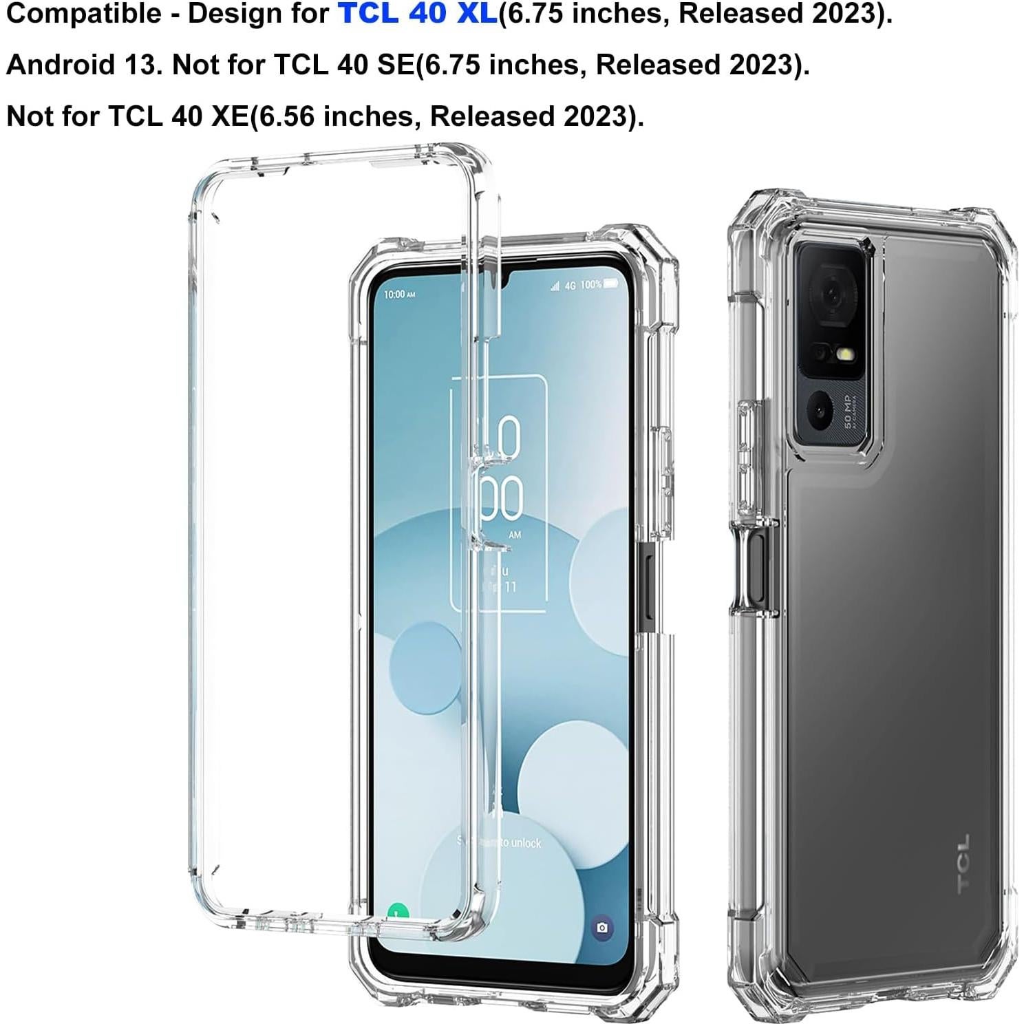 Funda Ailiber Doble Capa para TCL 40T T608DL y Jitterbug Smart 4