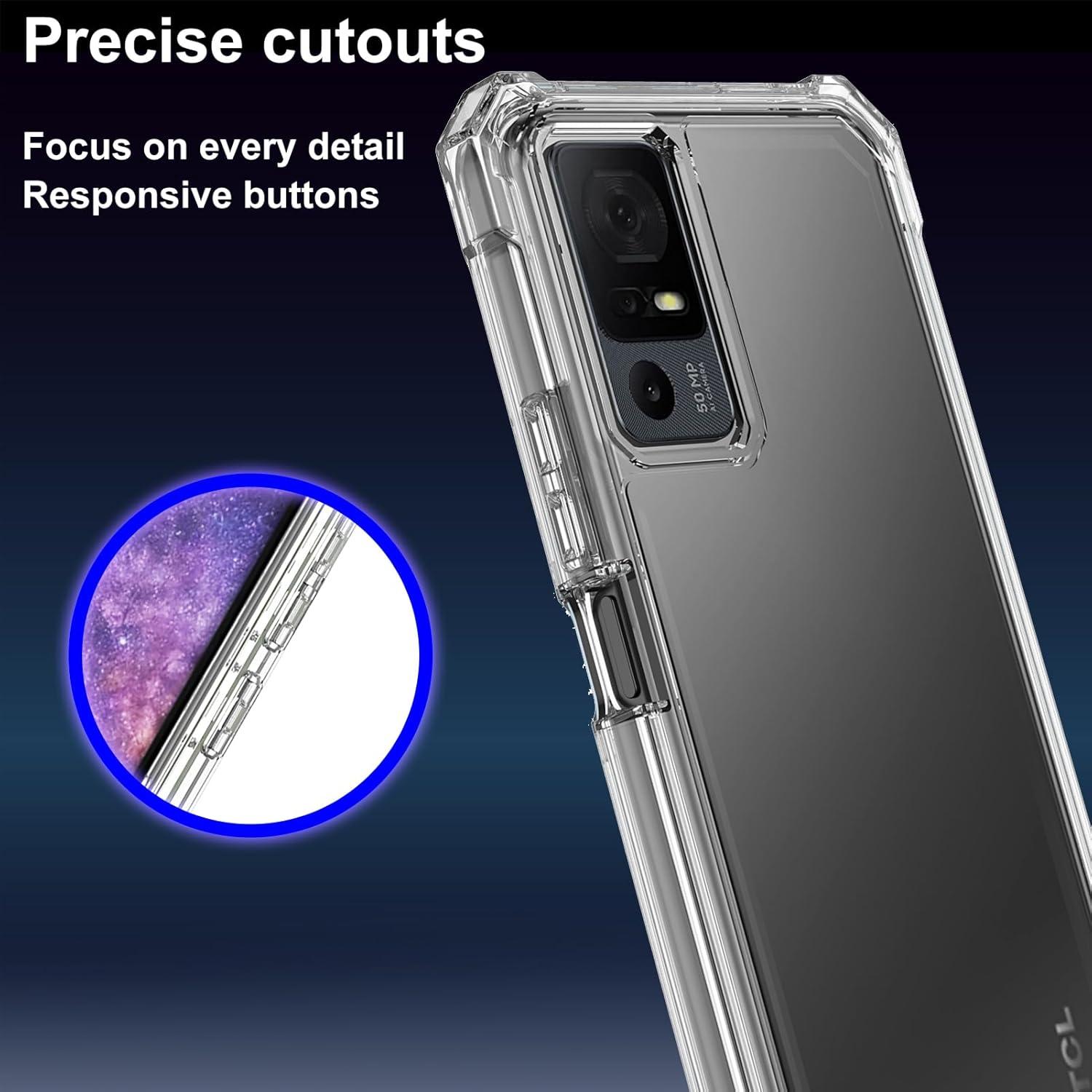 Funda Ailiber Doble Capa para TCL 40T T608DL y Jitterbug Smart 4