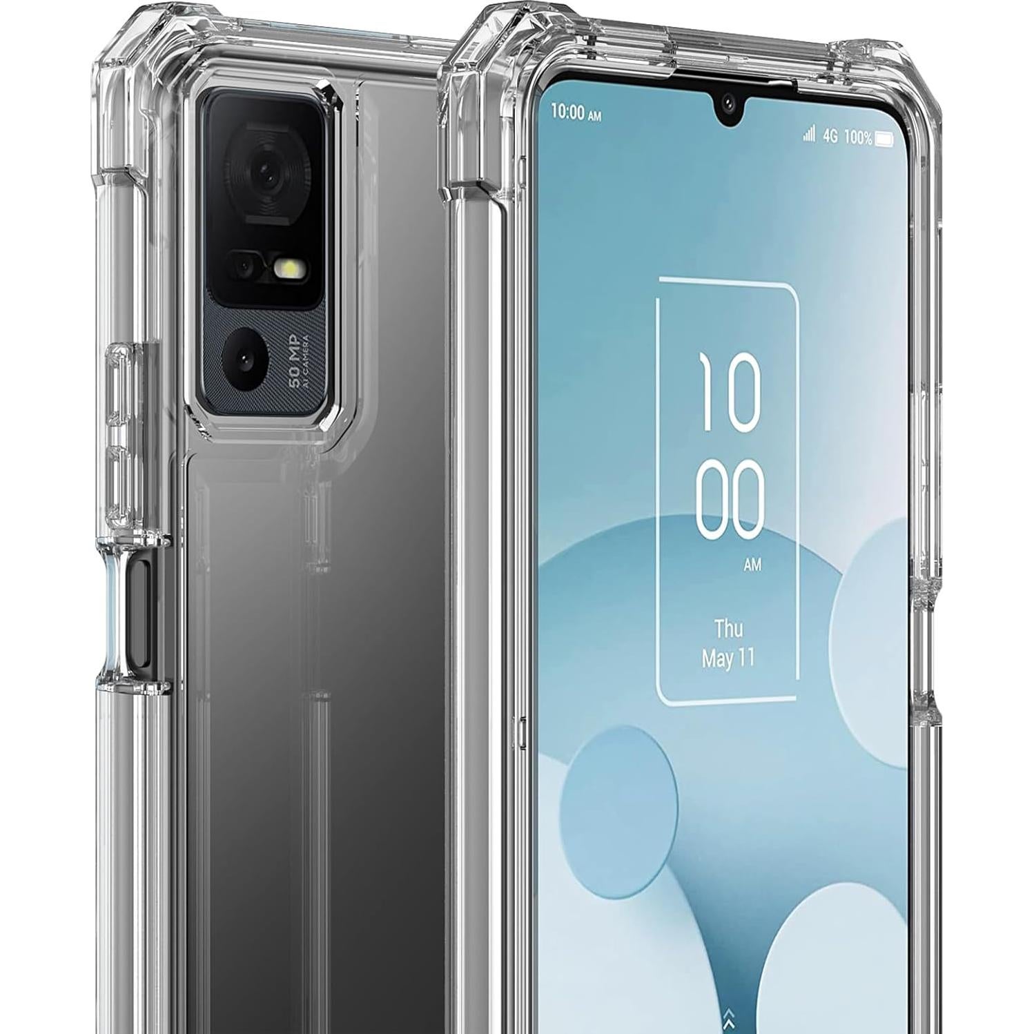 Funda Ailiber Doble Capa para TCL 40T T608DL y Jitterbug Smart 4