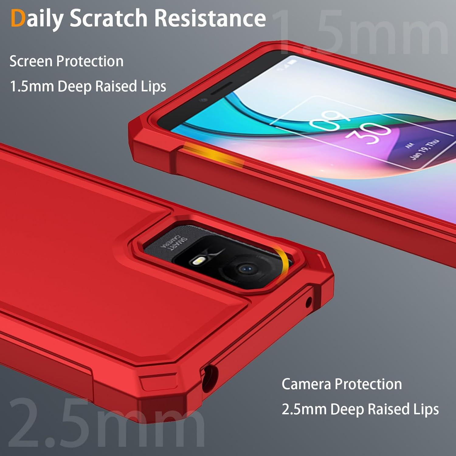 Funda protectora TCL ION X/V/40Z T607DL con vidrio templado