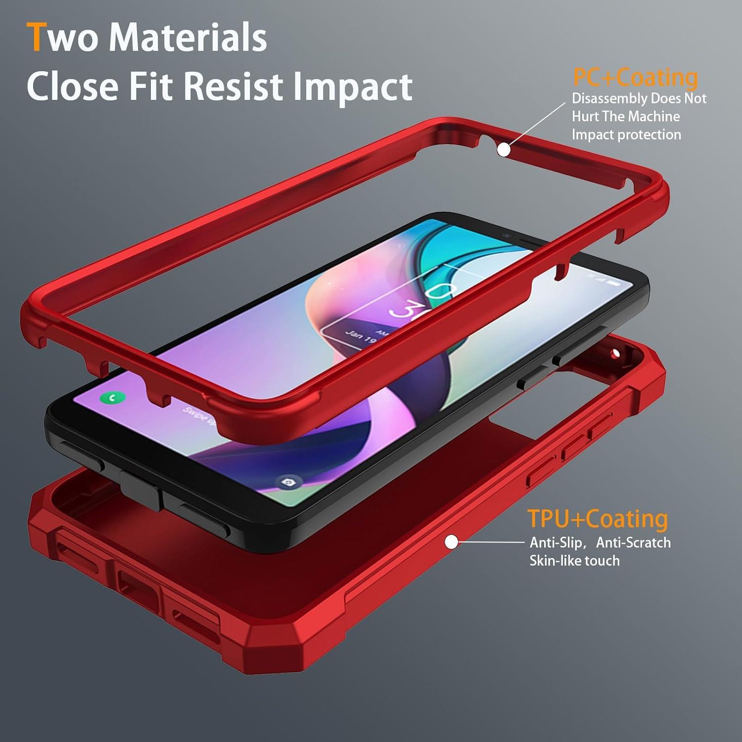 Funda protectora TCL ION X/V/40Z T607DL con vidrio templado