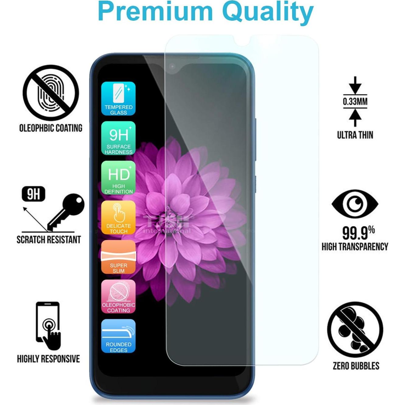 Funda TJS para Alcatel TCL A3 A509DL y TCL A30 Azul