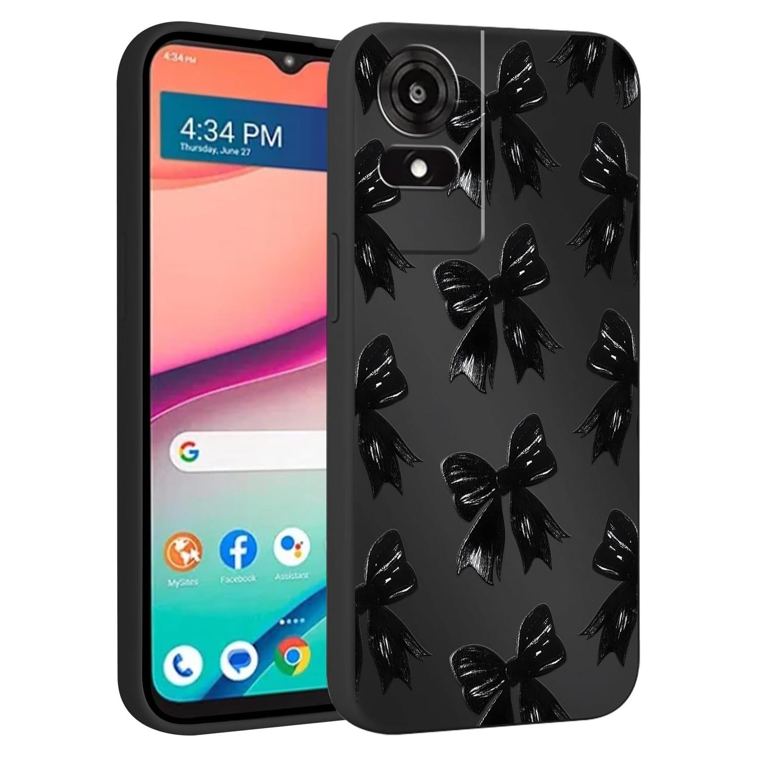 Funda de teléfono TCL k24 / TCL 50 le con lazo negro TPU