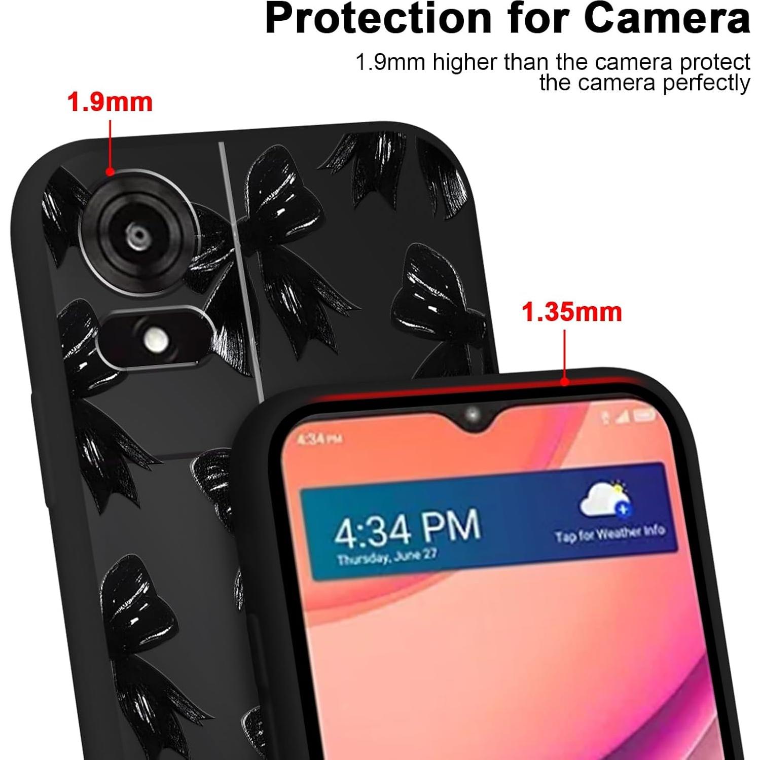 Funda de teléfono TCL k24 / TCL 50 le con lazo negro TPU