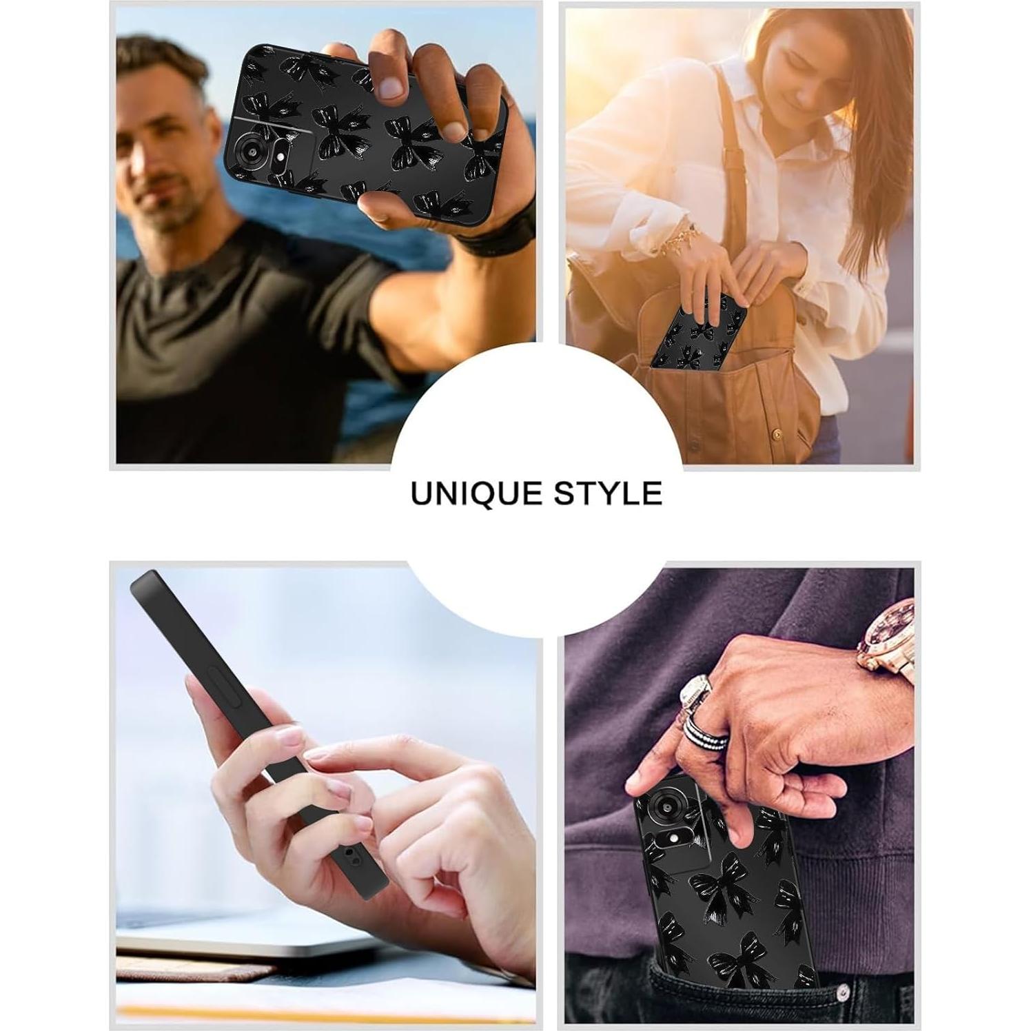 Funda de teléfono TCL k24 / TCL 50 le con lazo negro TPU