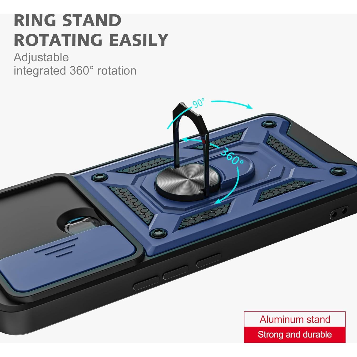 Funda AKINIK para TCL 30 XE 5G con Soporte y 2 Protectores HD