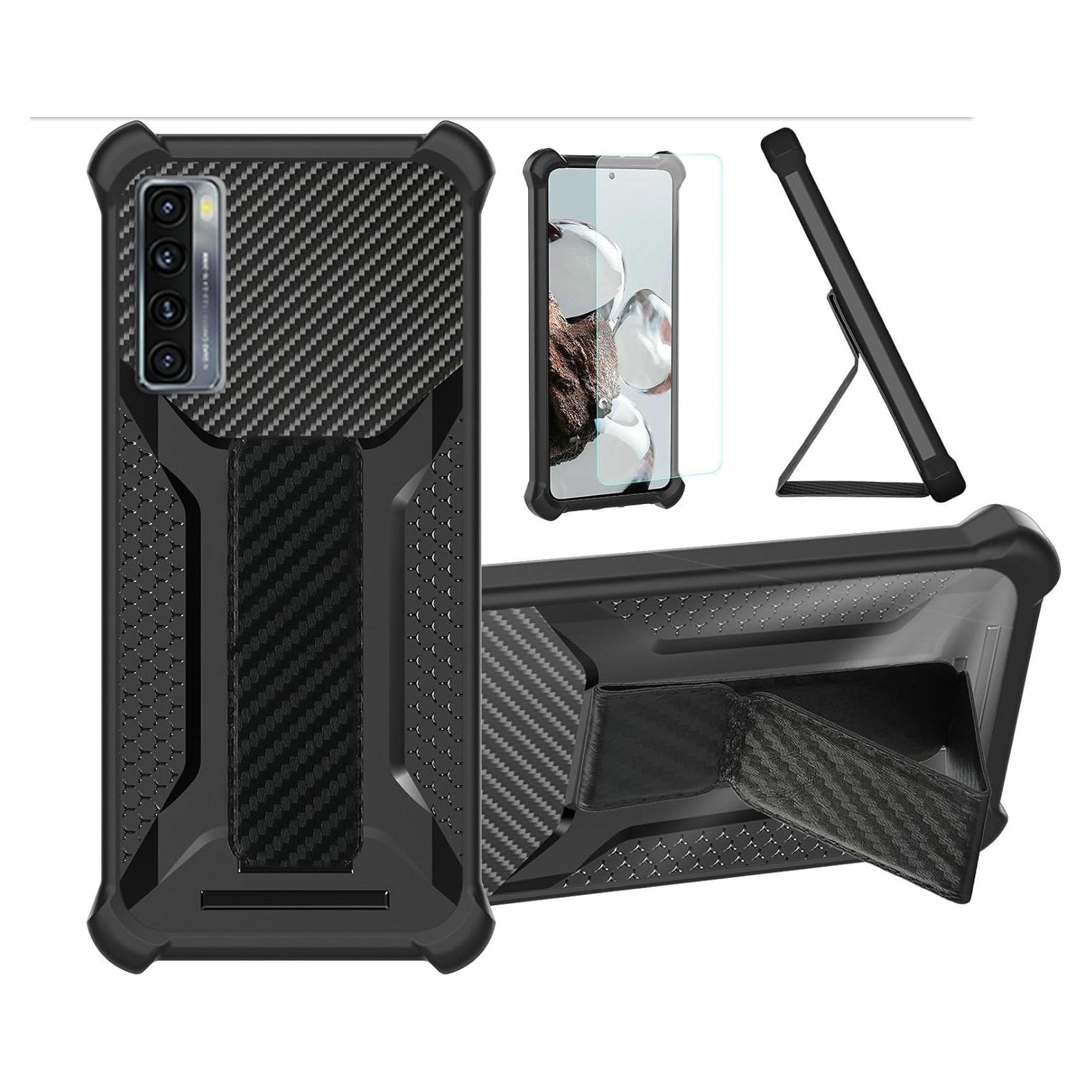 Funda Híbrida TCL 20S/20L/20L+/20 5G con Protector de Pantalla