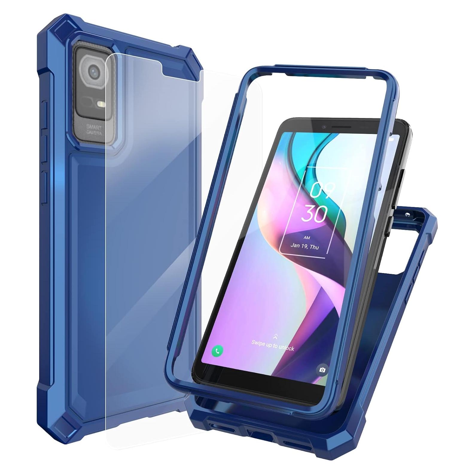Funda Protectora Ailiber para TCL ION X/V - Doble Capa Azul