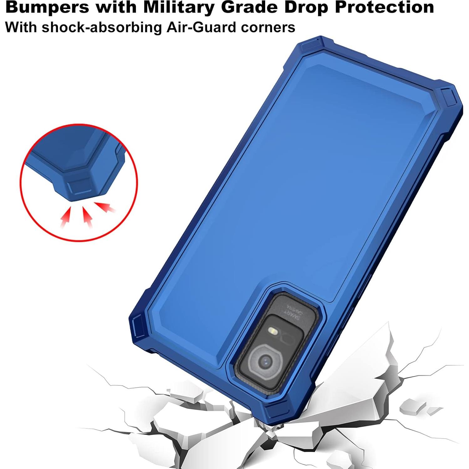 Funda Protectora Ailiber para TCL ION X/V - Doble Capa Azul