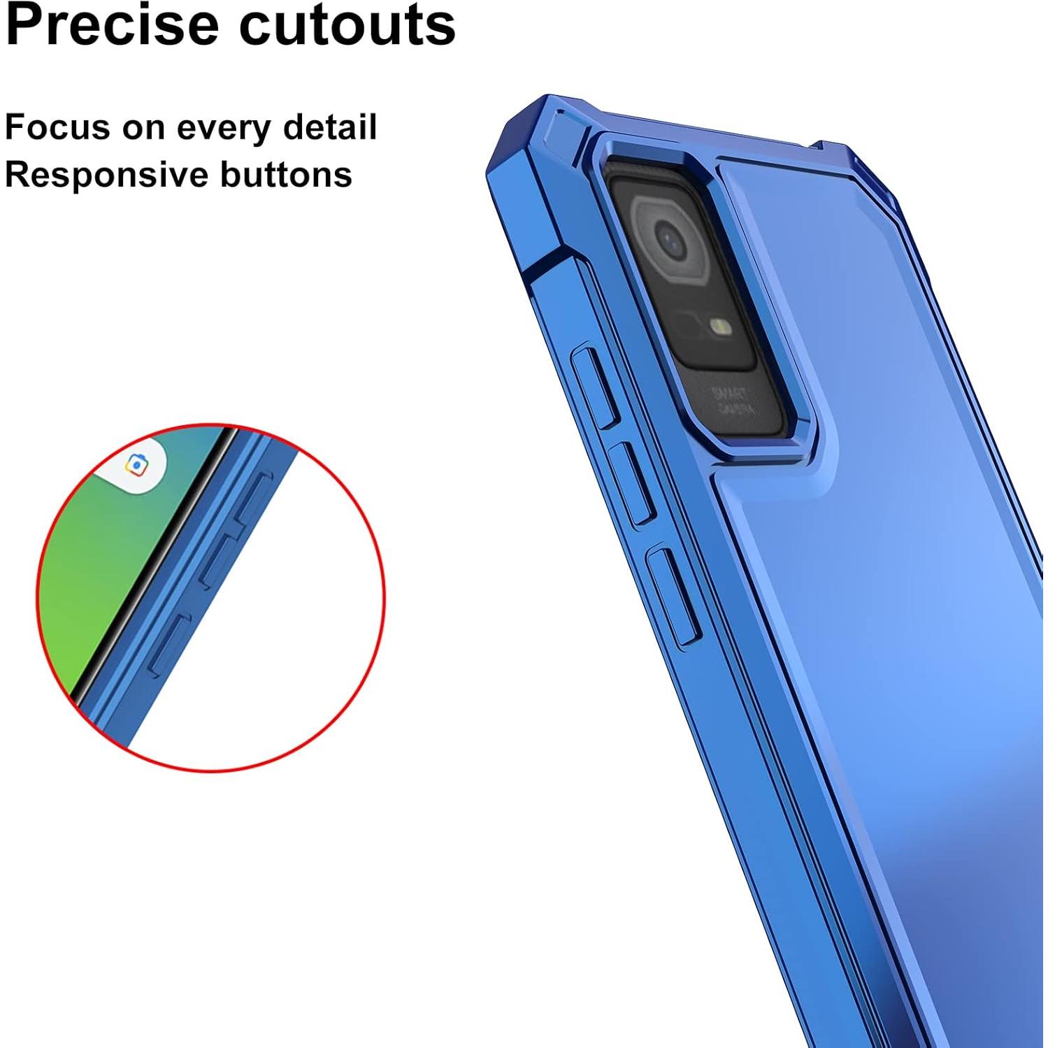 Funda Protectora Ailiber para TCL ION X/V - Doble Capa Azul