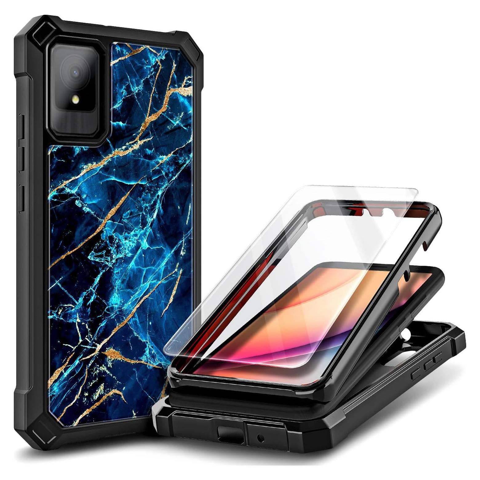 Funda robusta para TCL K11 T432W con protector de pantalla